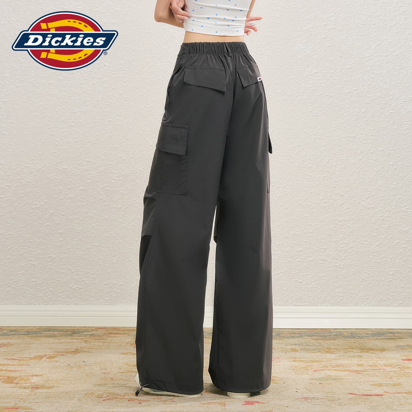 Dickies Премиум Серый Удлиненные Женские Карго Брюки - изображение 7