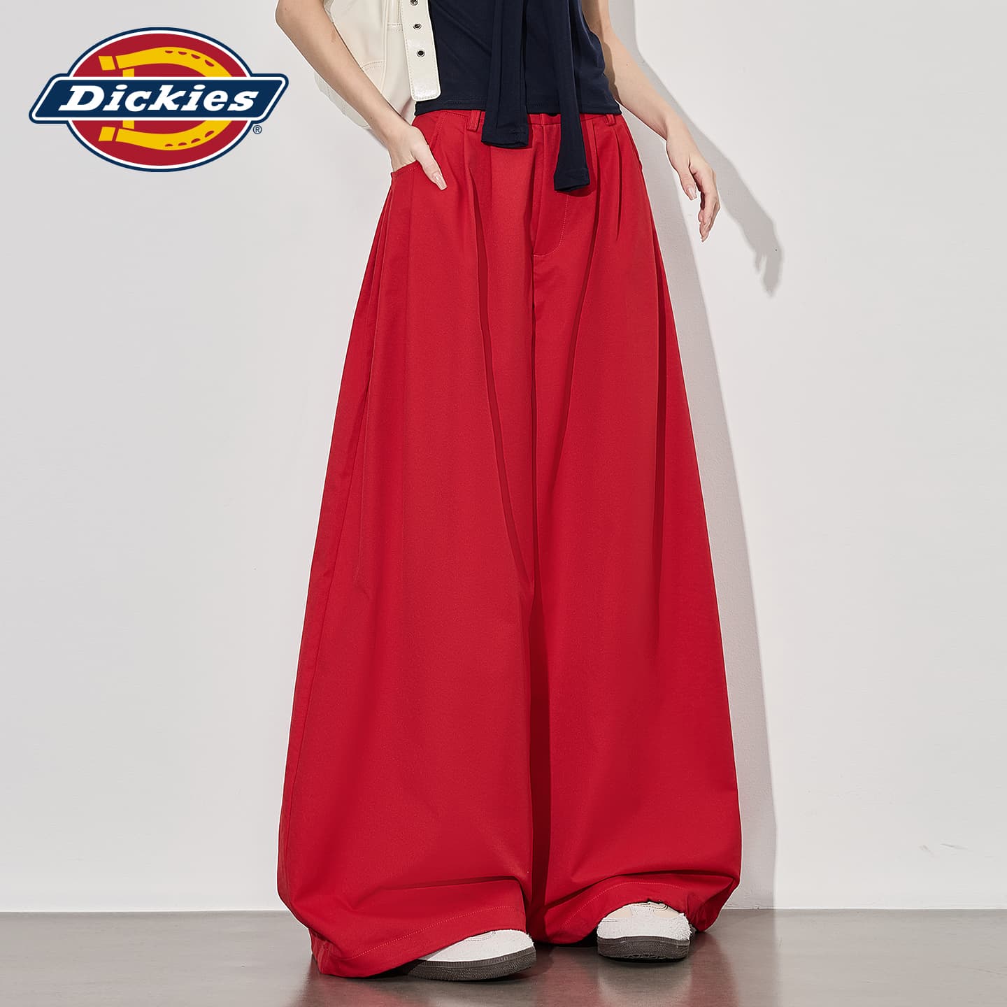 Штаны Dickies Red Women's Casual Pants Dickies Красный Женские Повседневные Брюки - изображение 4