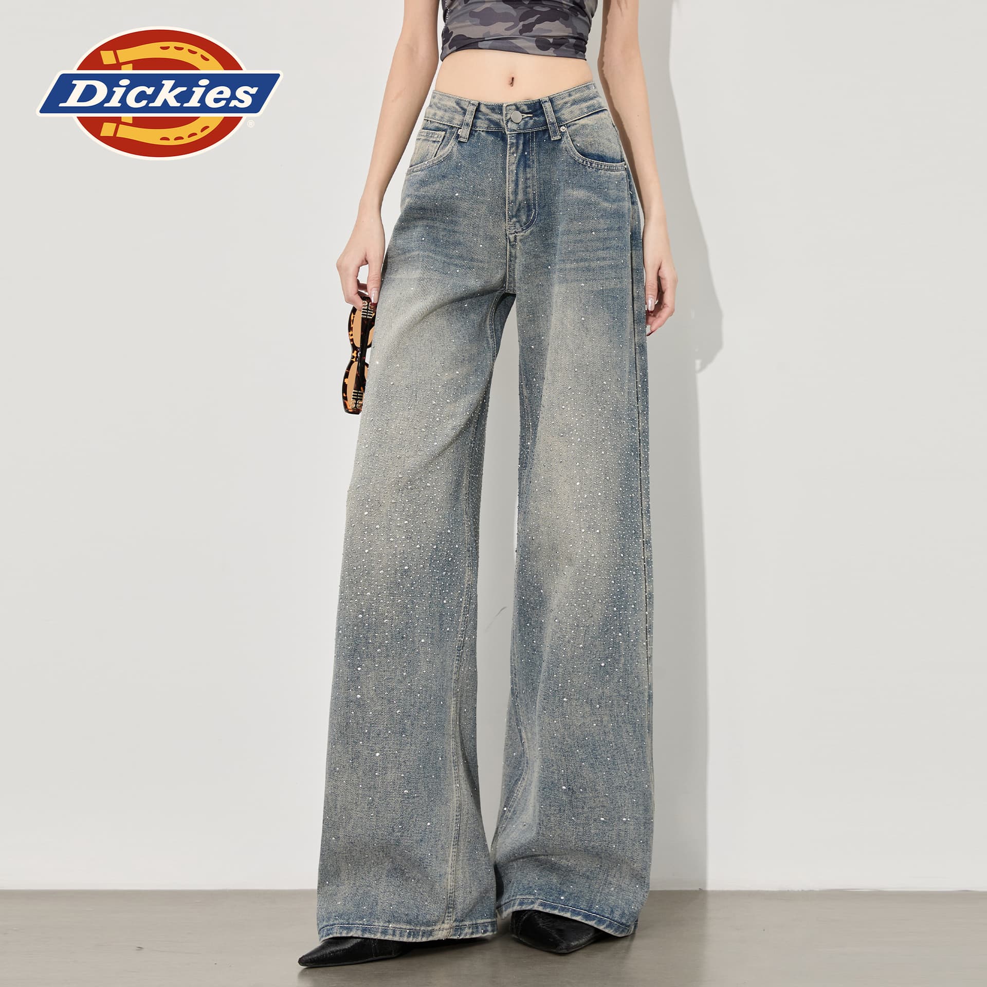 Джинсы Dickies Светло-Синие Брюки Женские Джинсы - изображение 2