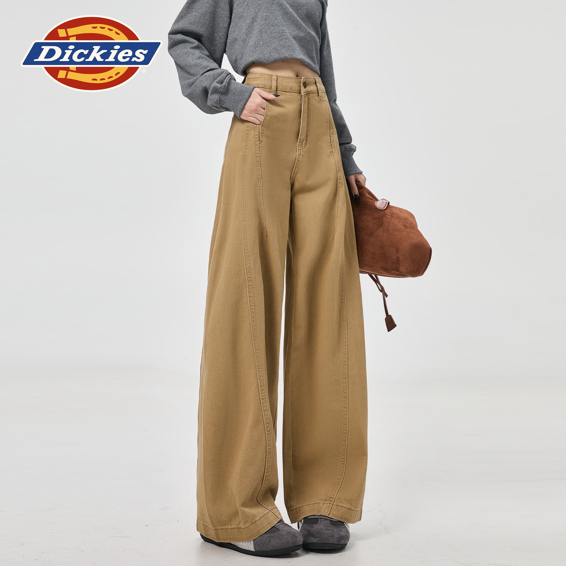 Джинсы dickies Хаки Брюки Женские Джинсы - изображение 6
