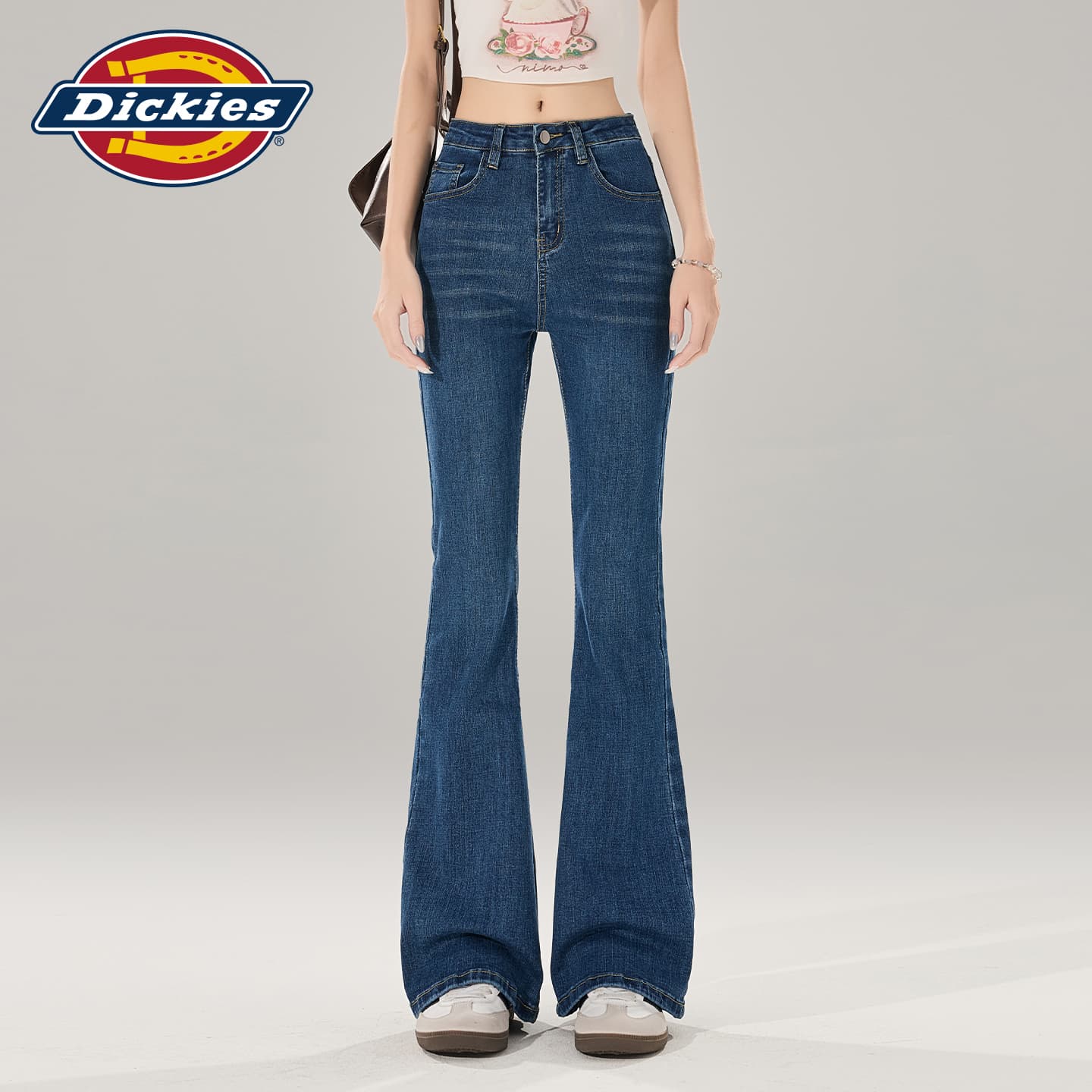 Джинсы Dickies Винтажные синие джинсы длиной до щиколотки женские - изображение 4