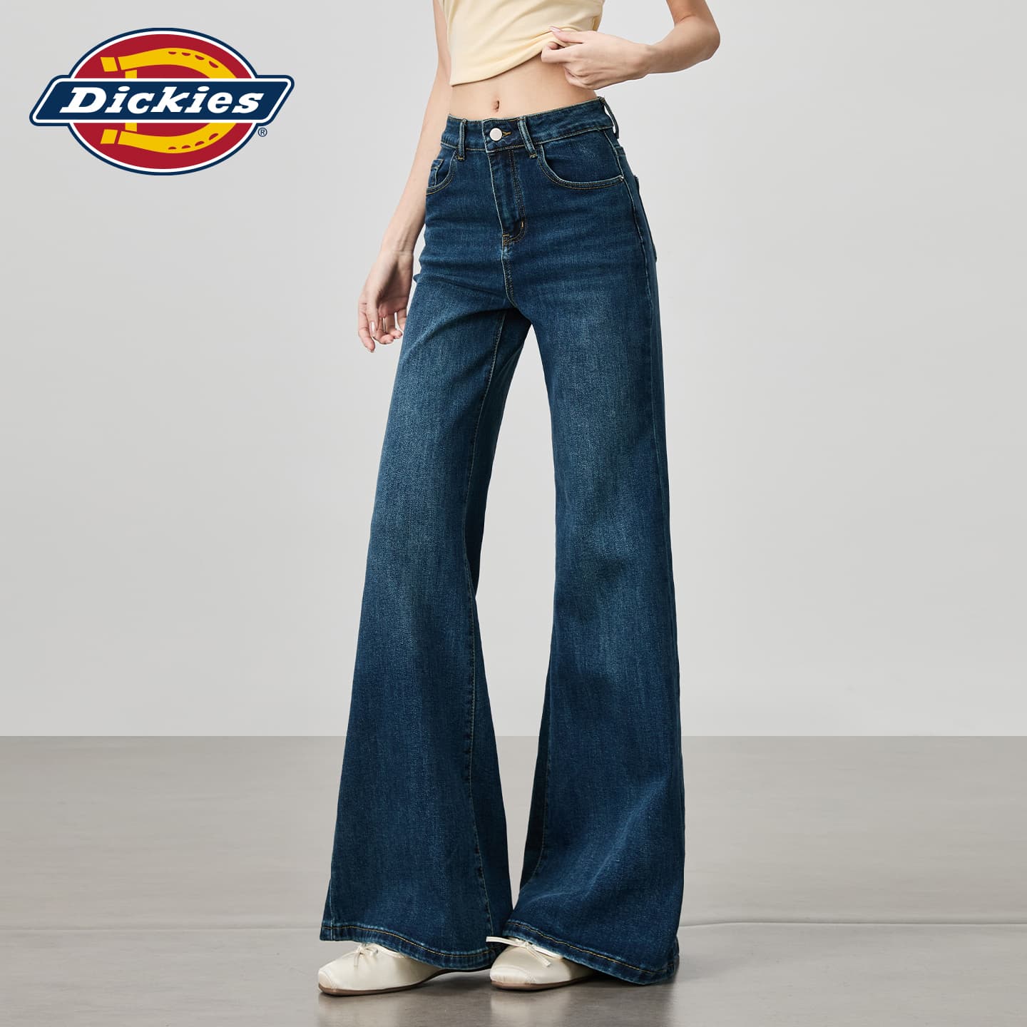 Джинсы Dickies Темно-синий Удлиненные Женские Джинсы - изображение 3