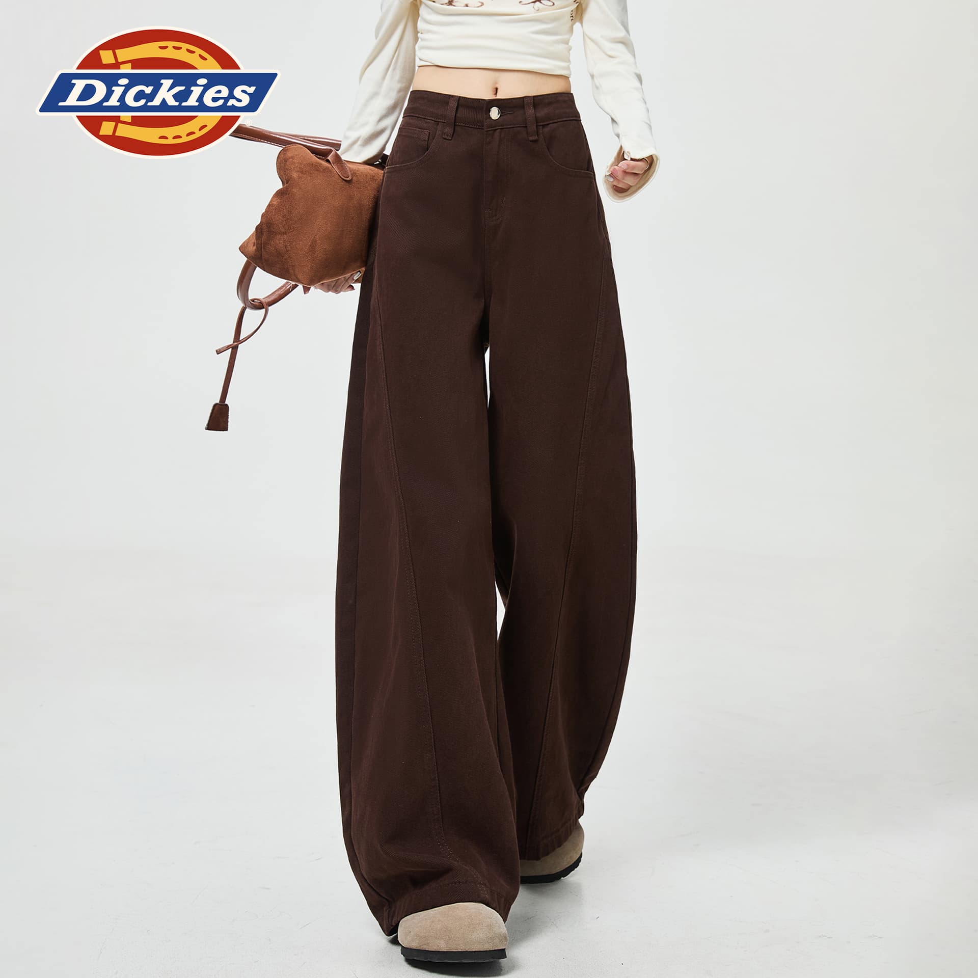 Джинсы dickies Кофе Брюки Женские Джинсы - изображение 6