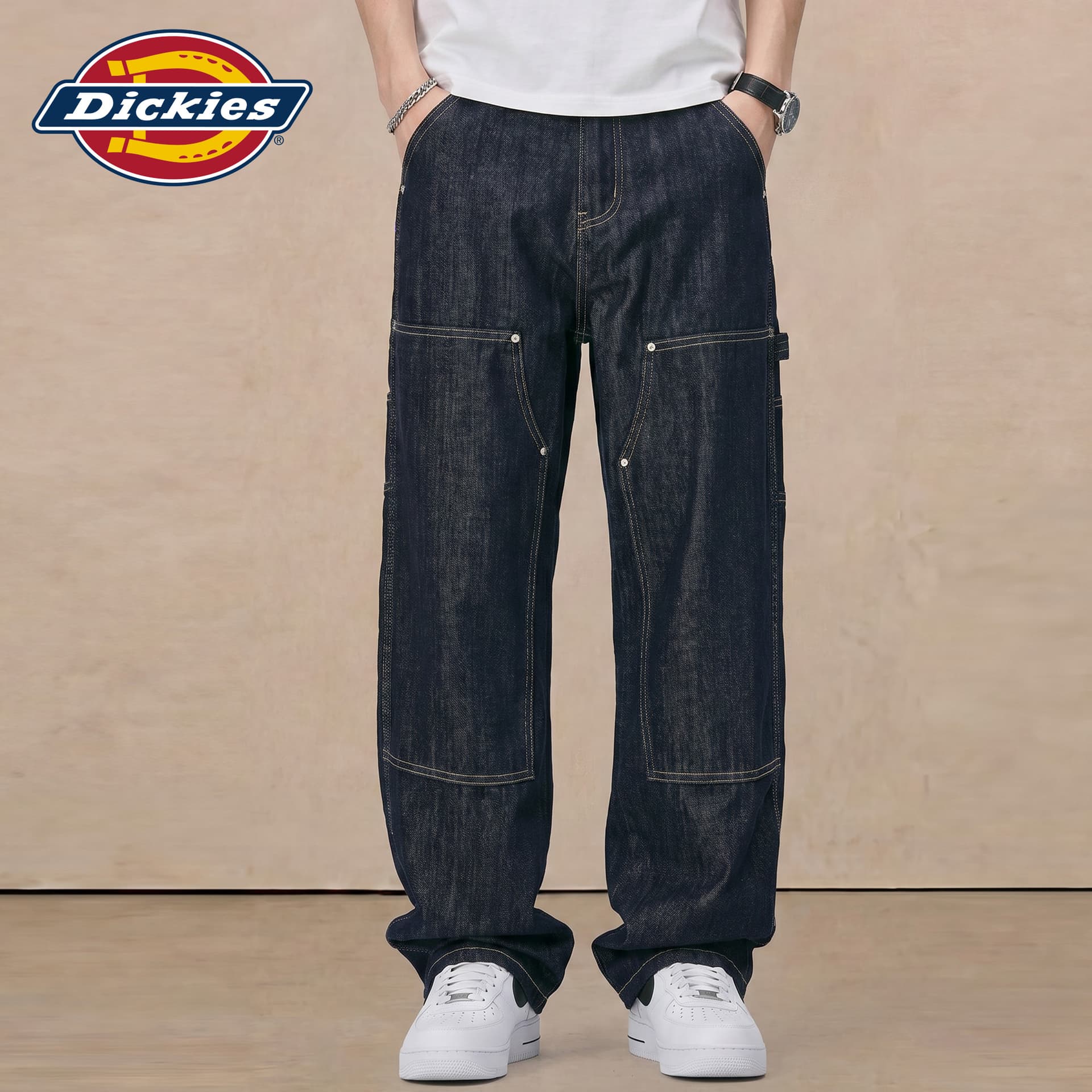 Штаны Dickies Темно-синий Унисекс Джинсы - изображение 5