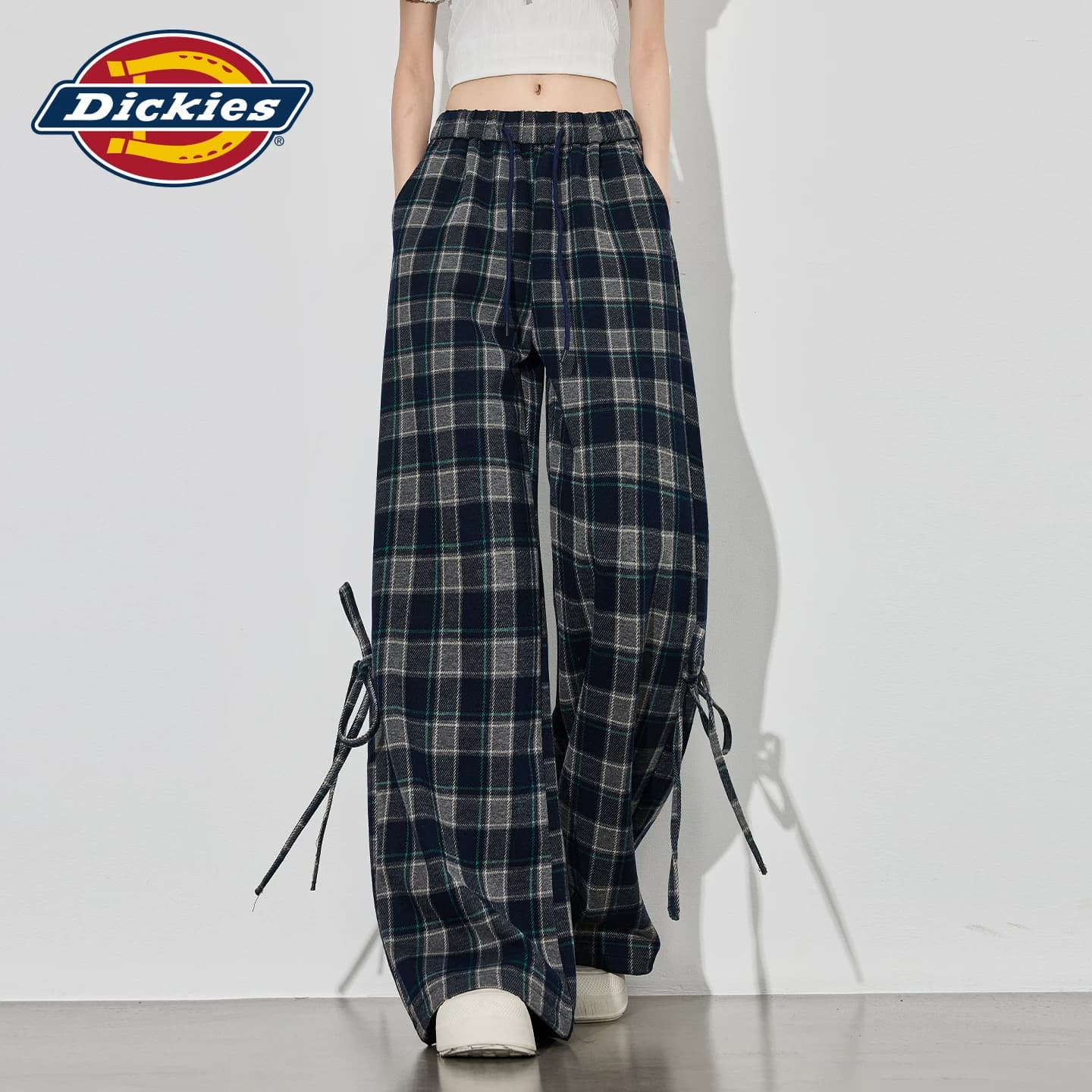 Штаны dickies Синяя клетка Женские Повседневные брюки - изображение 6