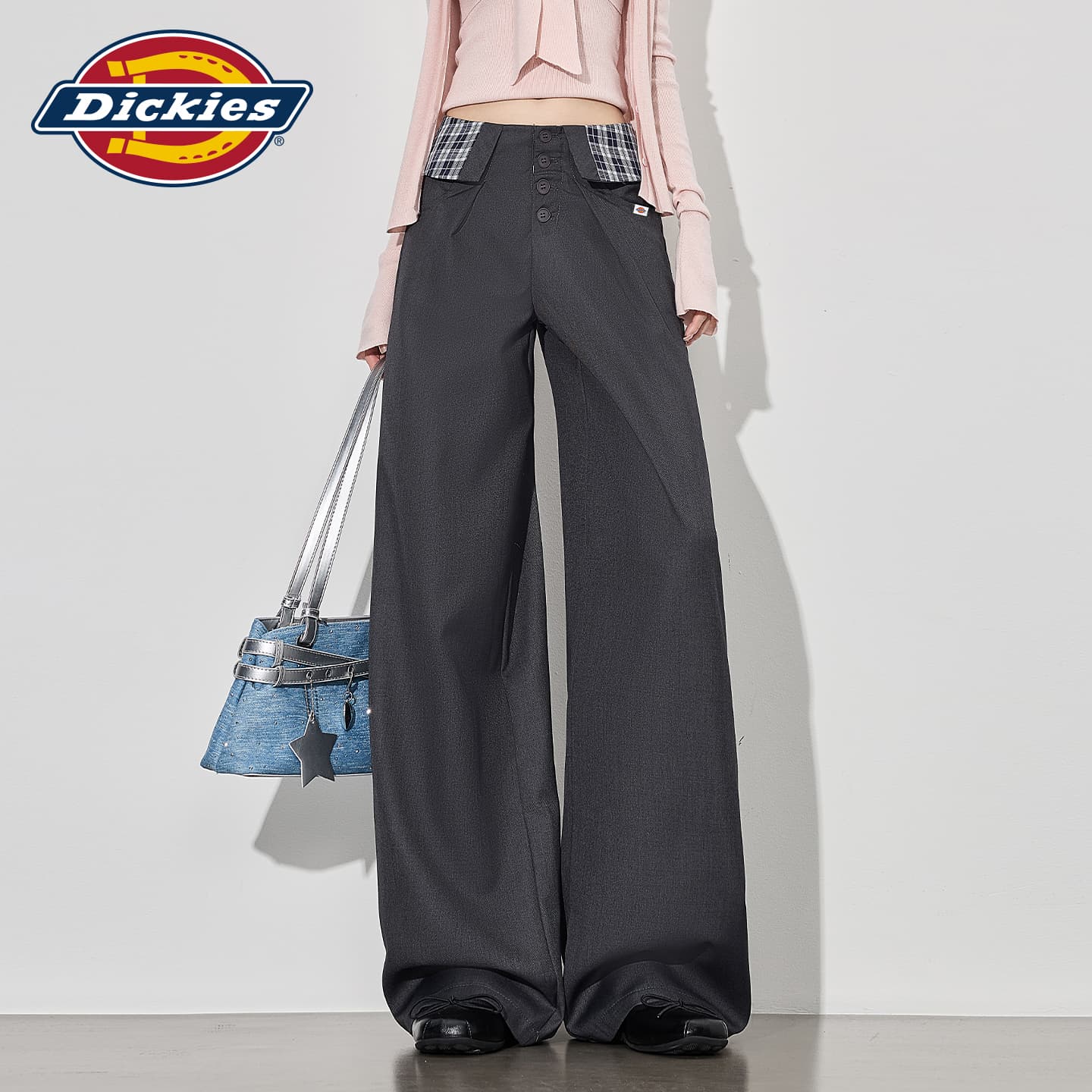 Штаны Dickies Серые Брюки Женские Повседневные Брюки - изображение 3