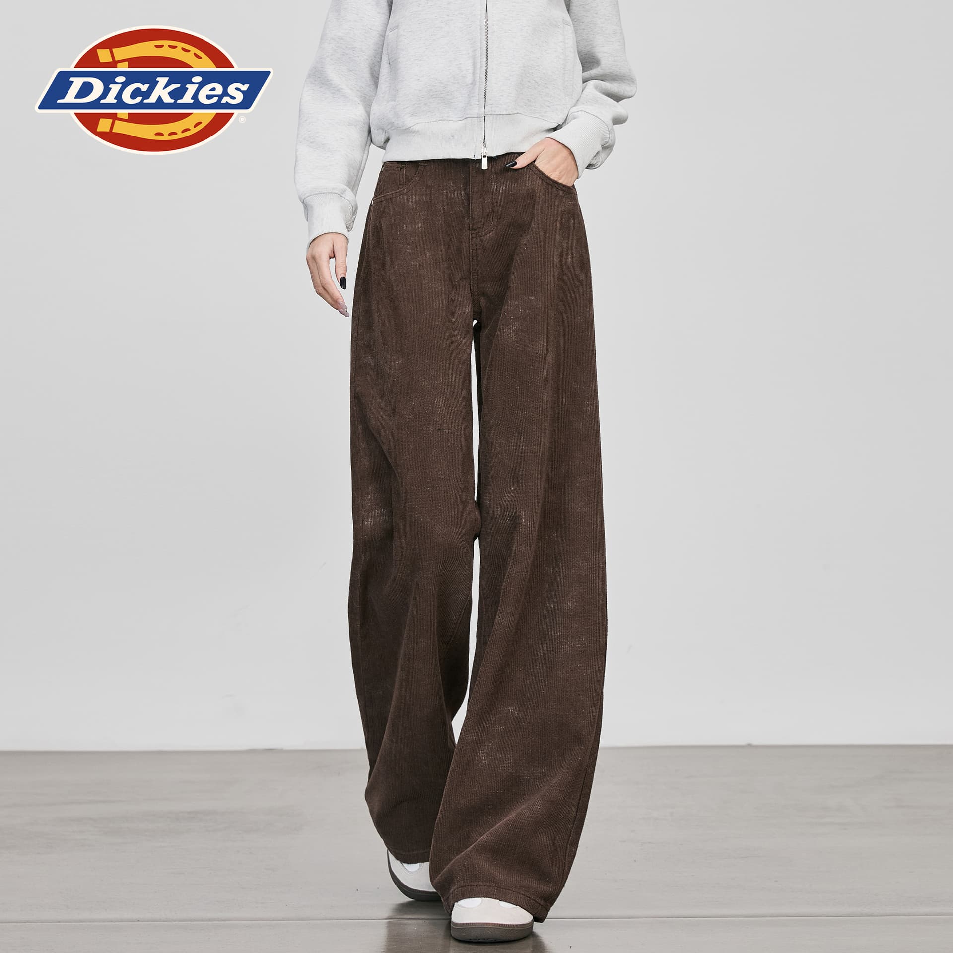 Штаны dickies Tie Dye Коричневый Удлиненная длина Женские Повседневные брюки - изображение 4