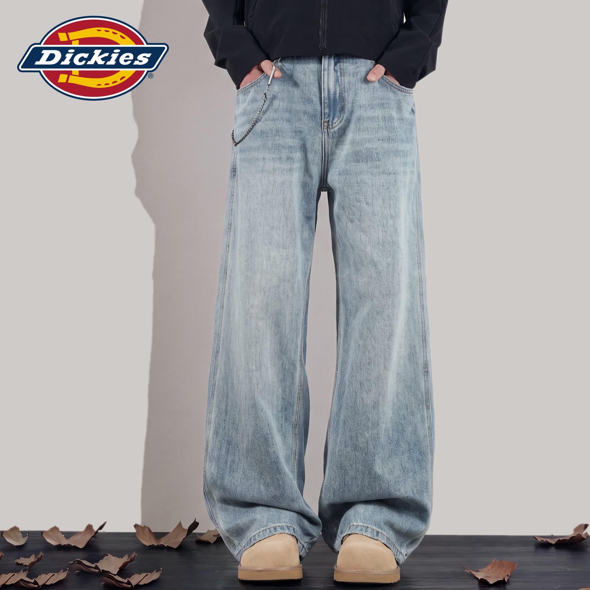 Штаны dickies Освежающий вариант Винтажный синий Унисекс Джинсы - изображение 4