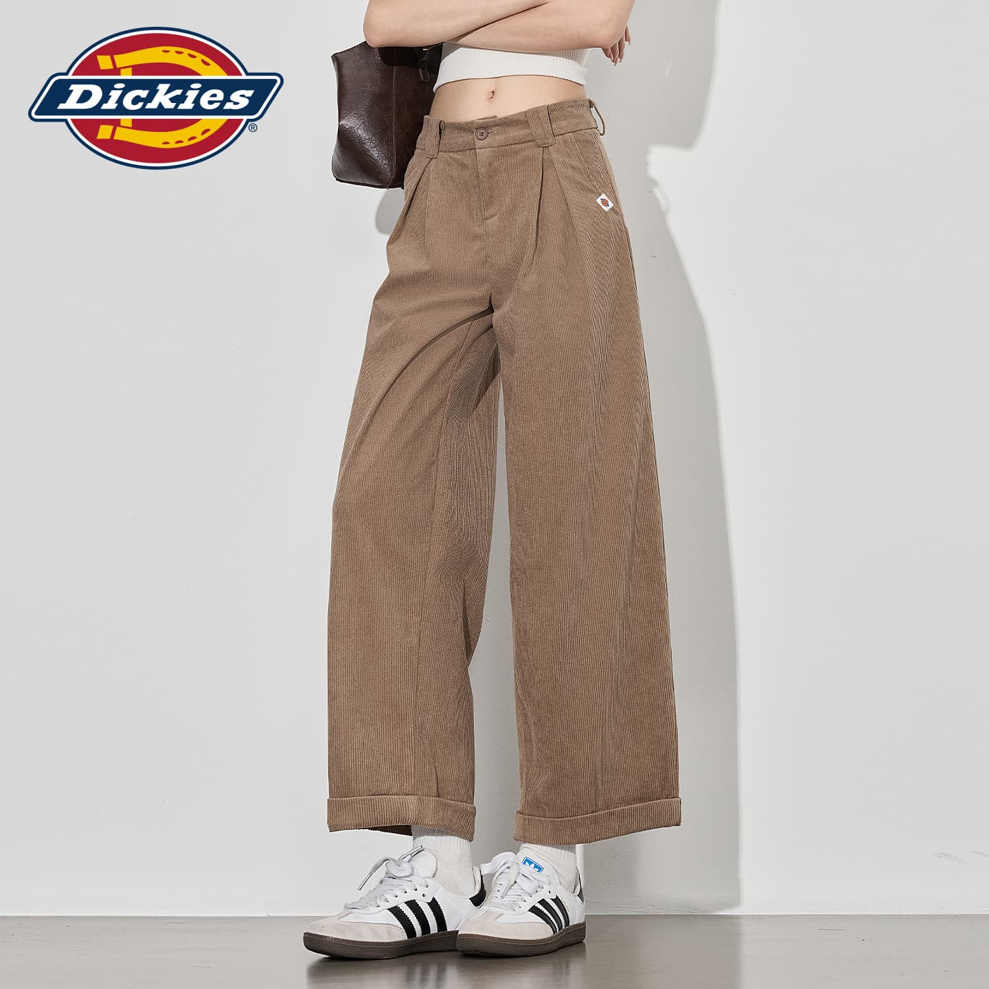 Штаны Dickies Светло-белый Серый Женские Повседневные Штаны - изображение 4