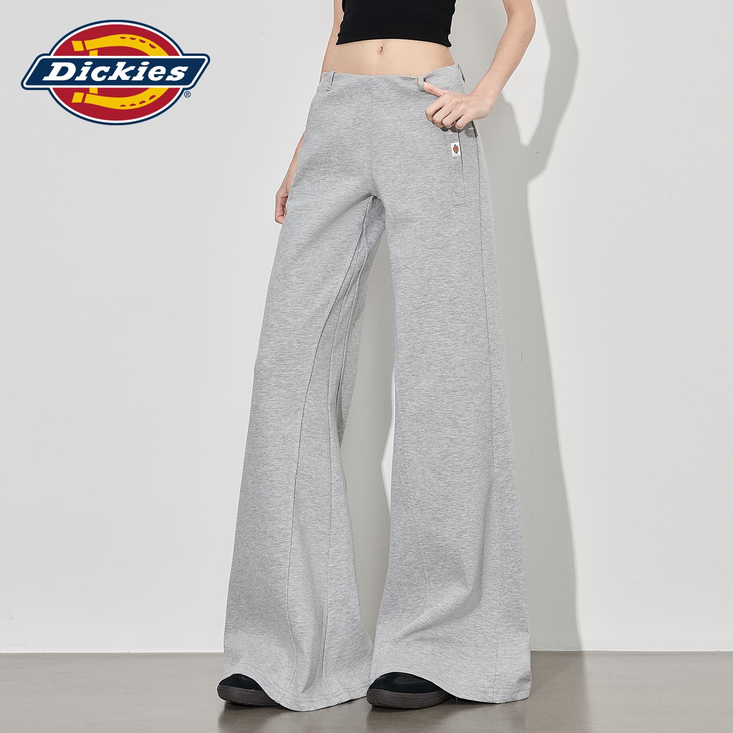 Штаны Dickies Светло-серые Удлиненные Женские Повседневные Штаны - изображение 4