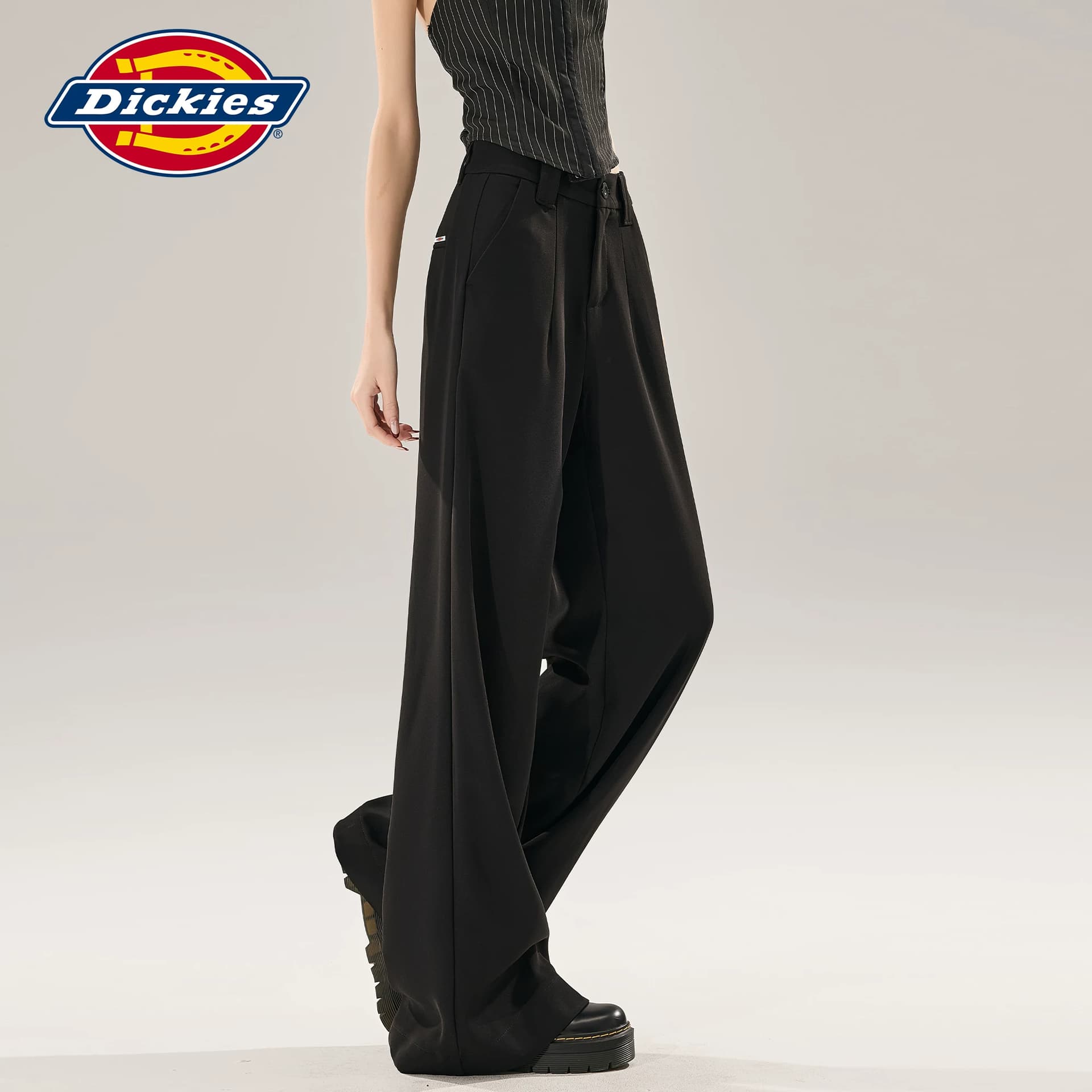 Штаны dickies Черный с увеличенной длиной Женские Повседневные брюки - изображение 5