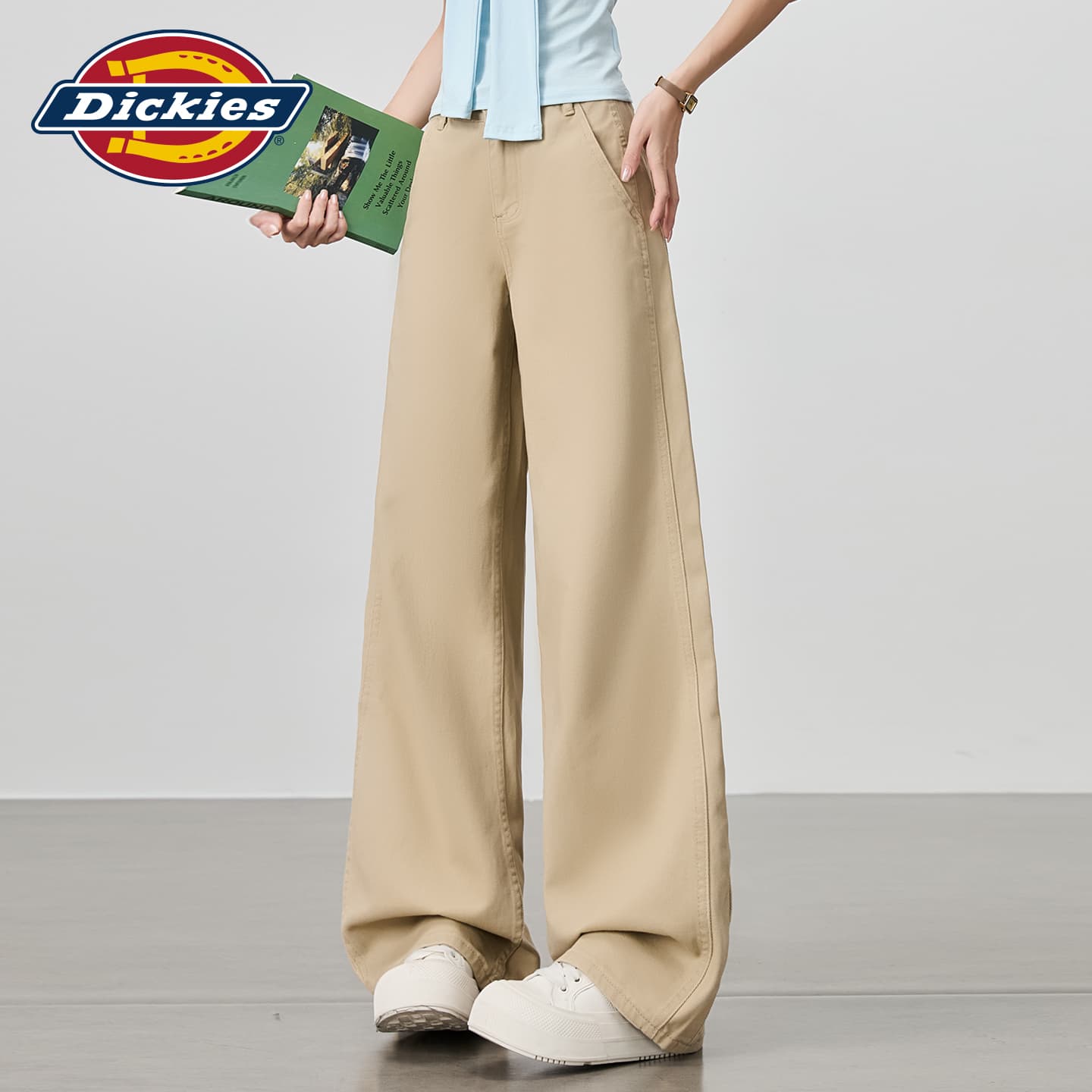 Джинсы Dickies Хаки Удлиненные Джинсы для Женщин - изображение 5
