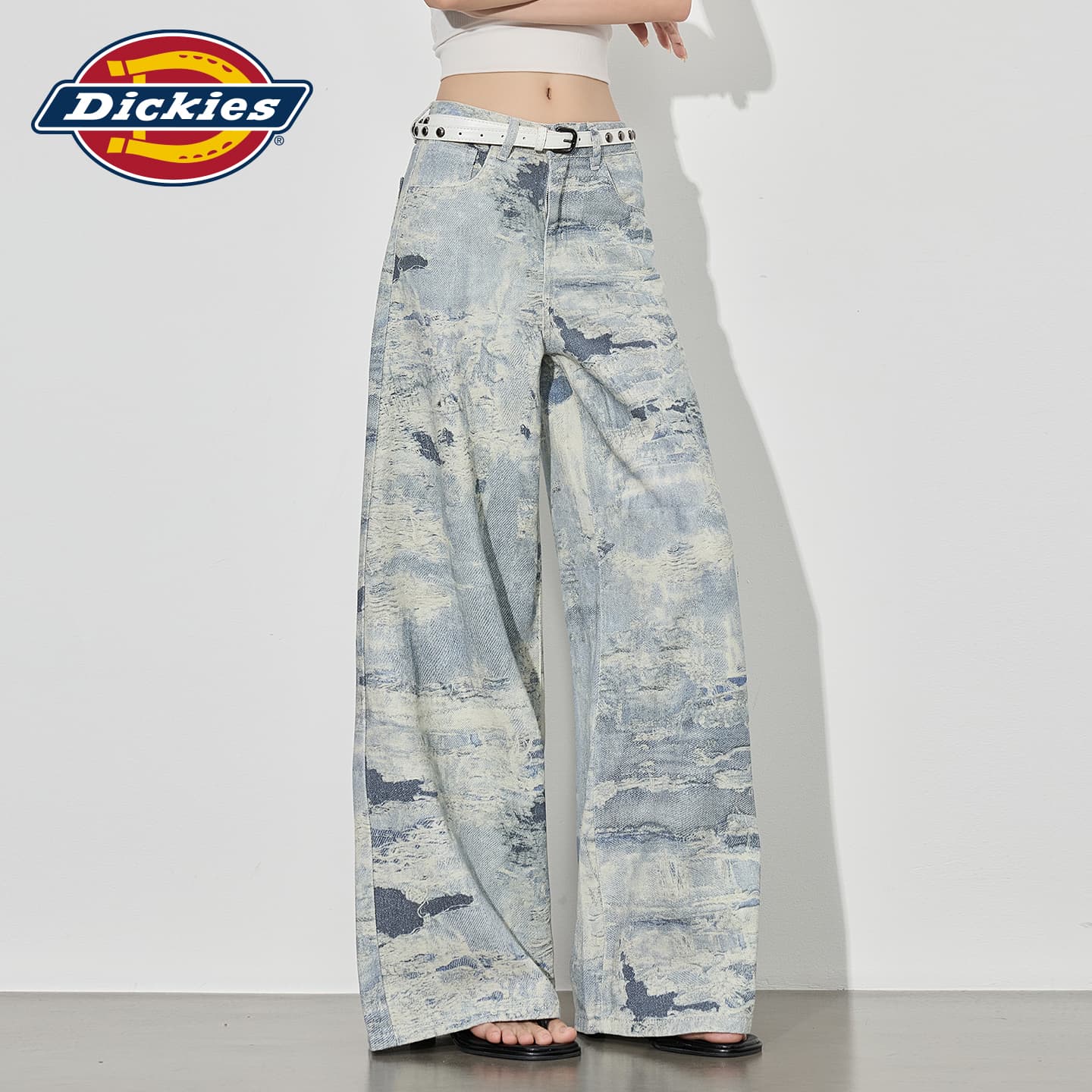 Джинсы Dickies Tie Dye Брюки Женские Джинсы - изображение 6