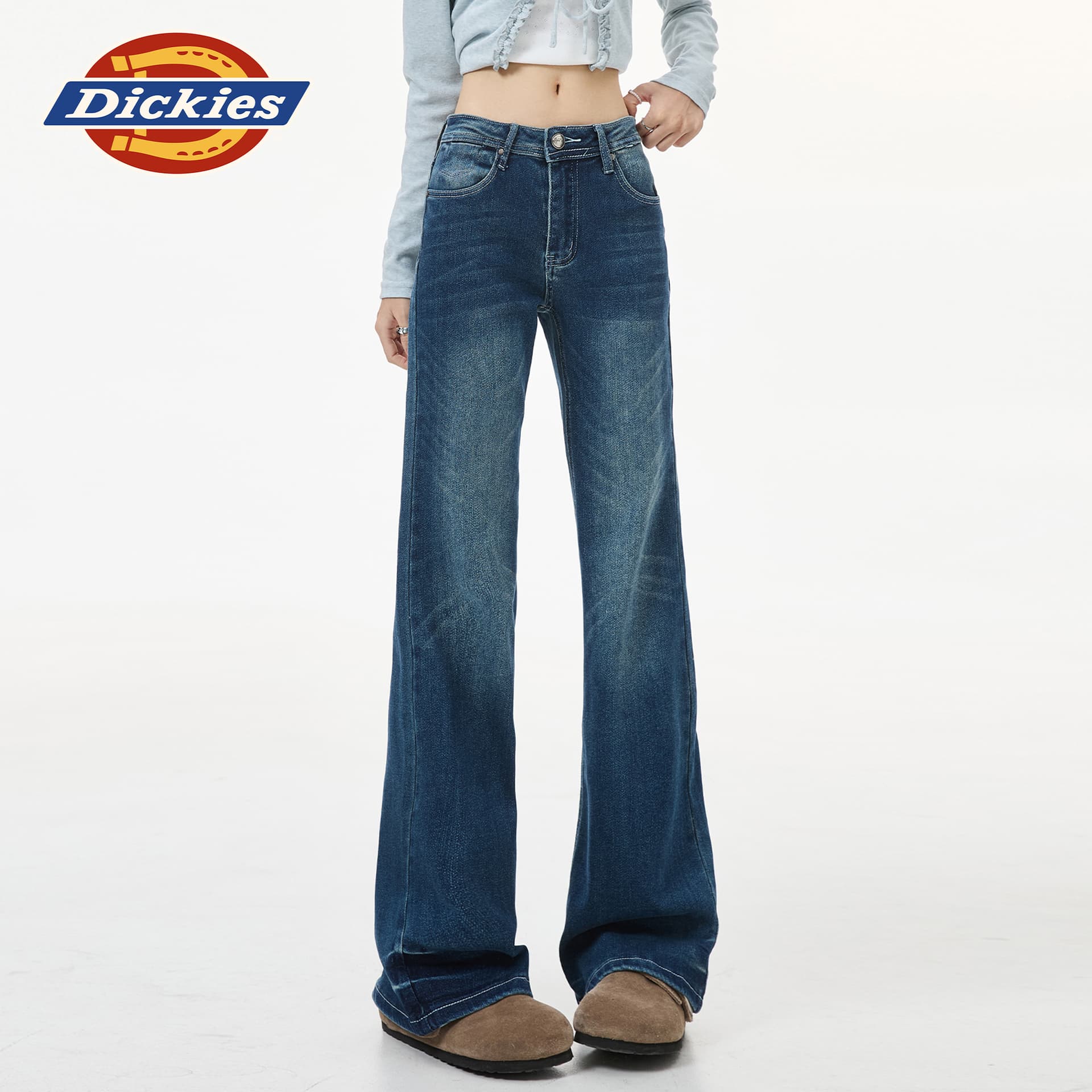 Джинсы dickies Винтажный синий Женские Джинсы - изображение 5
