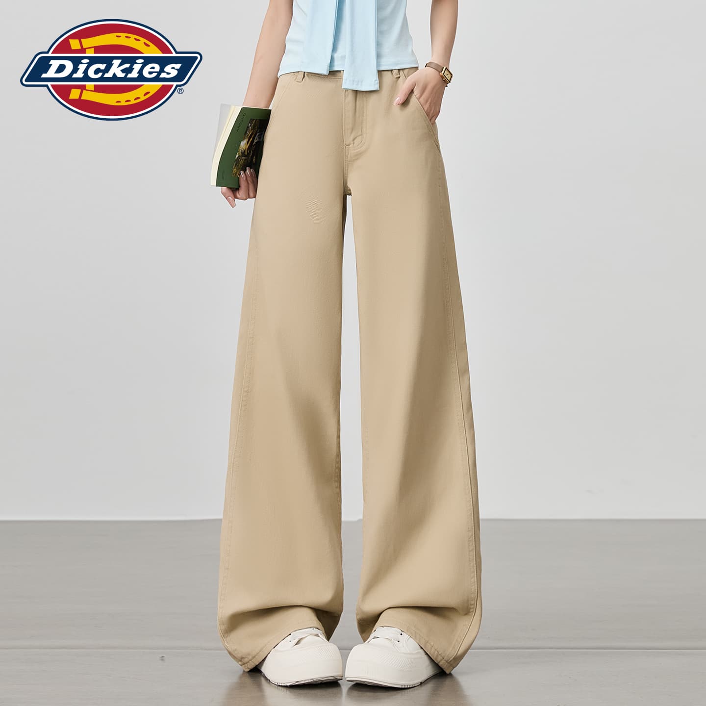 Джинсы Dickies Хаки Удлиненные Джинсы для Женщин - изображение 6