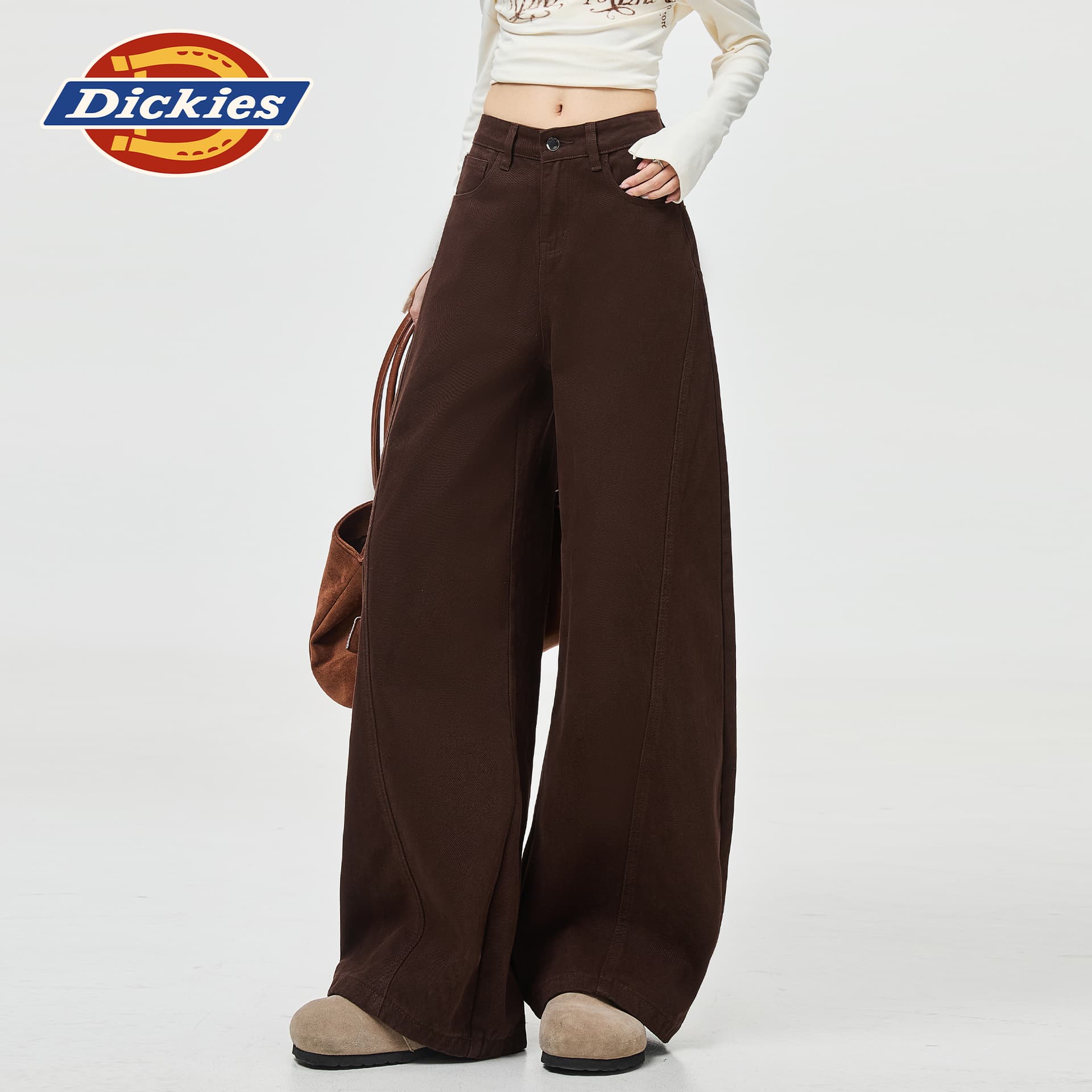 Джинсы dickies Кофе Брюки Женские Джинсы - изображение 3