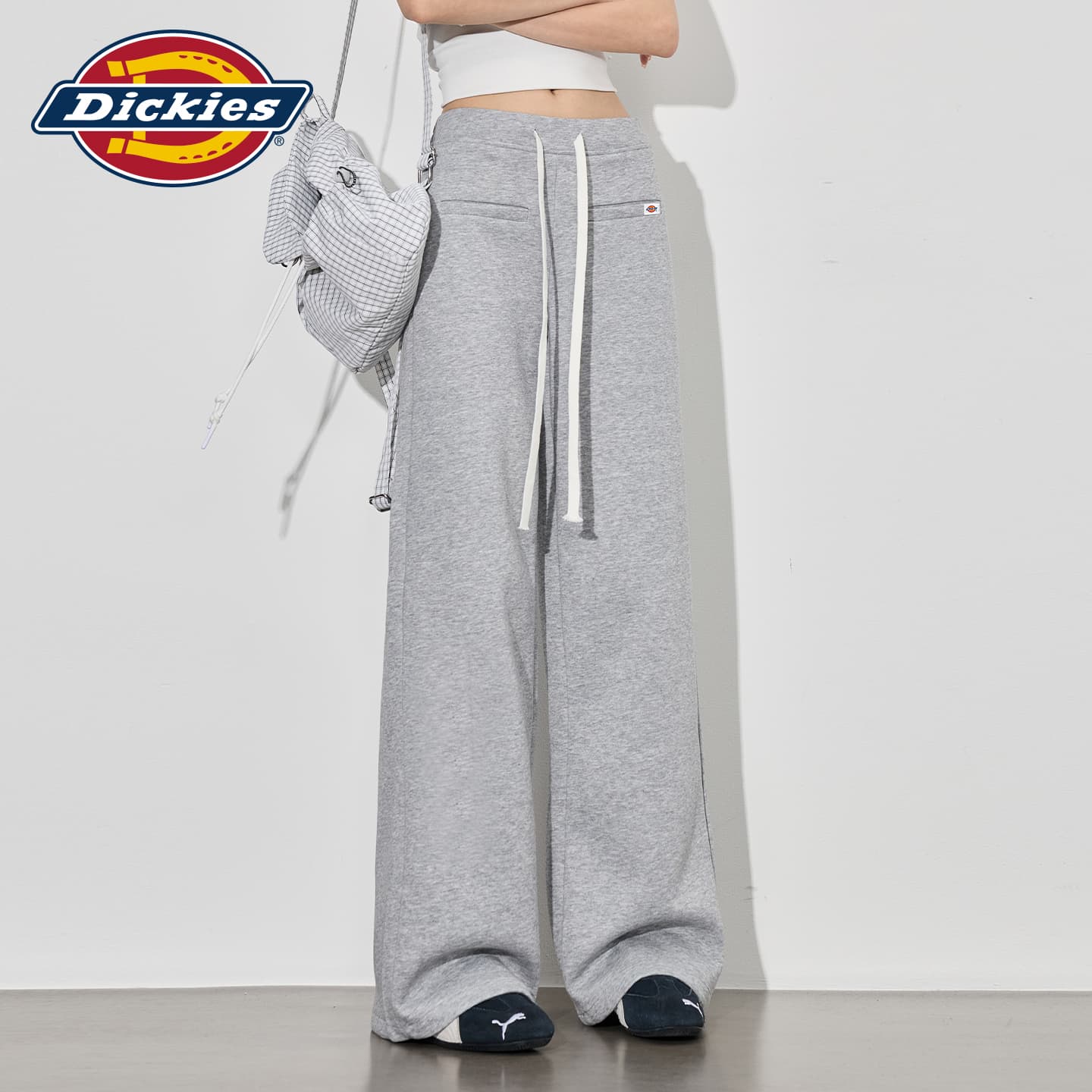 Штаны Dickies Серые Удлиненные Женские Повседневные Брюки - изображение 3