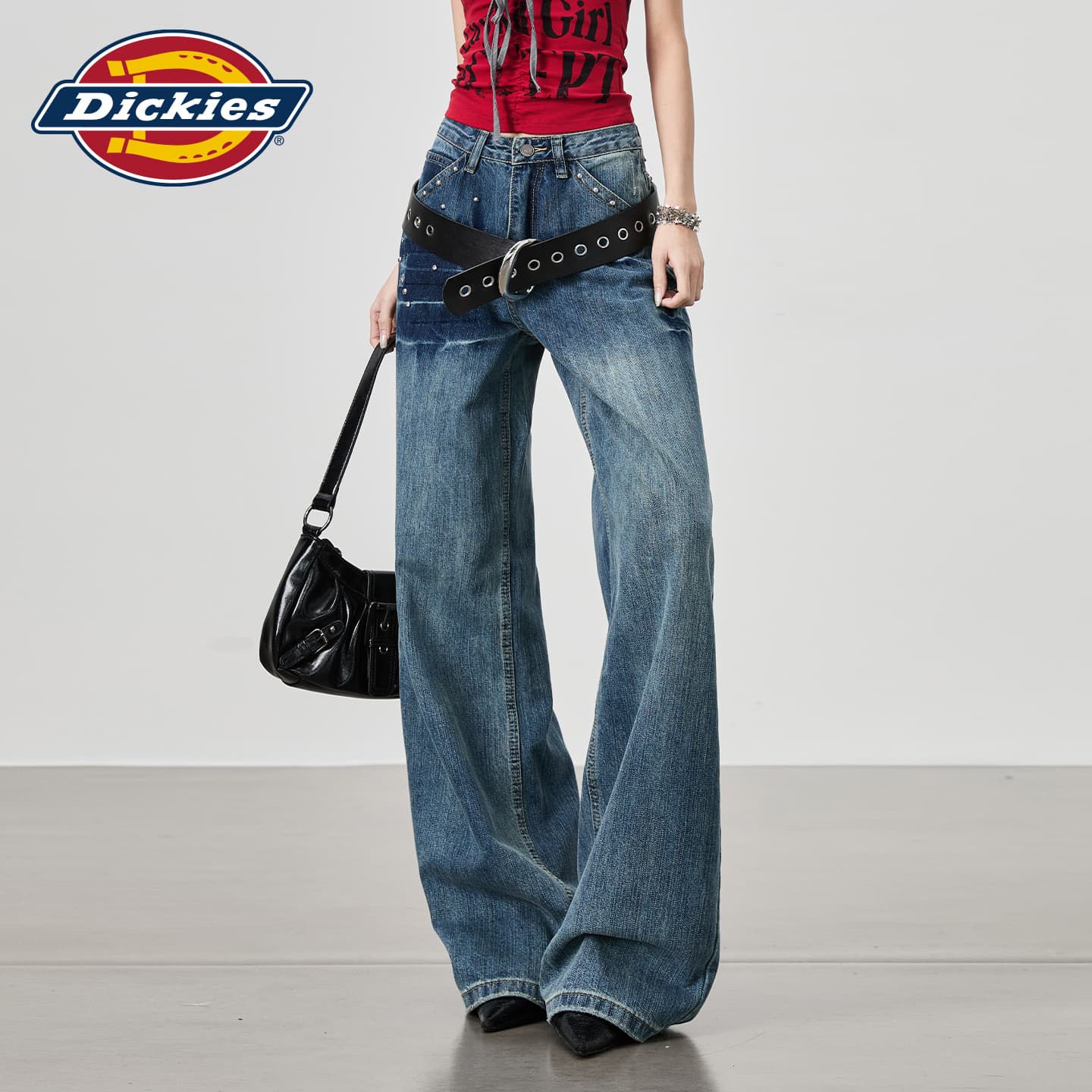Джинсы Dickies Винтажные Синие Брюки Женские Джинсы - изображение 3