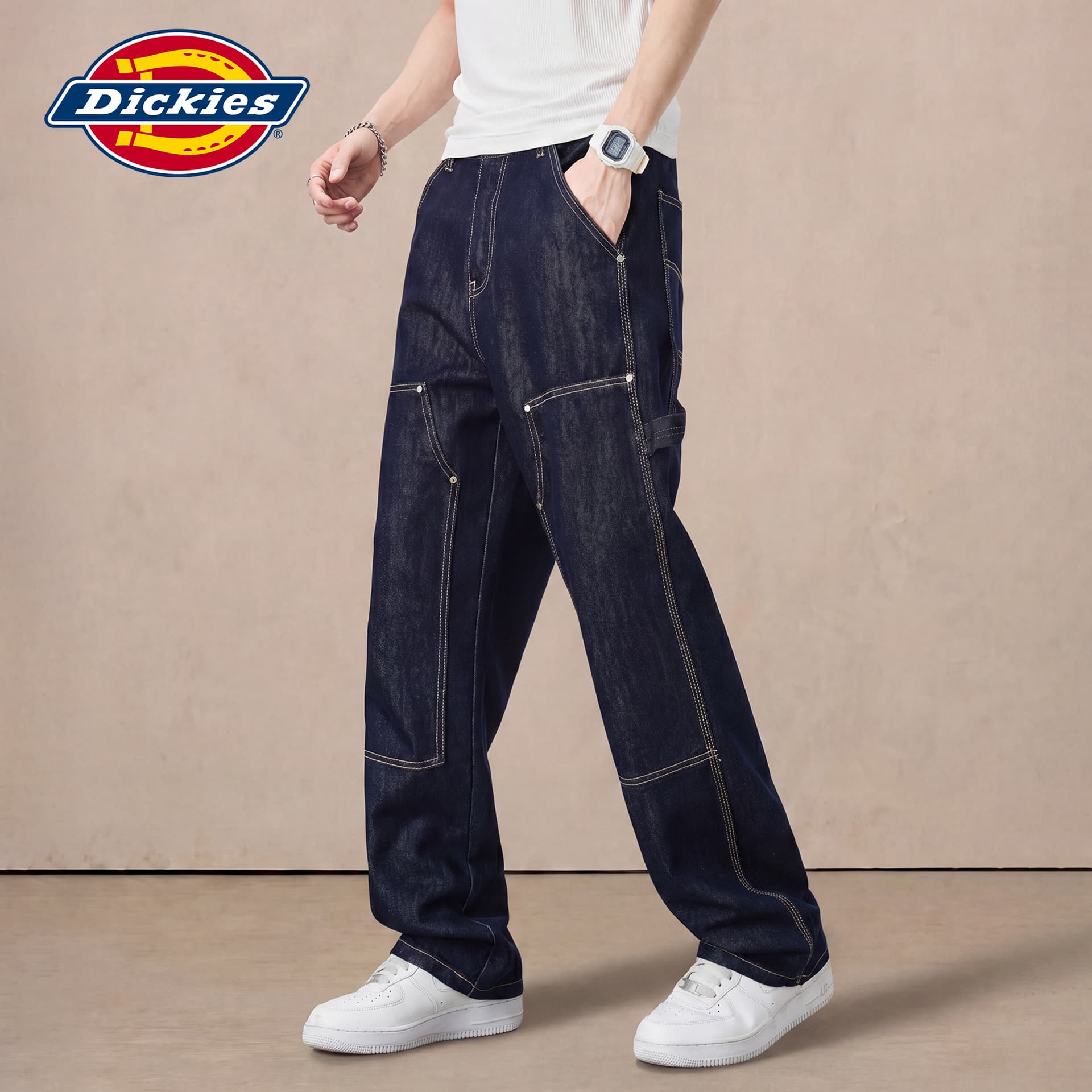 Штаны Dickies Синий Черный Унисекс Джинсы - изображение 4