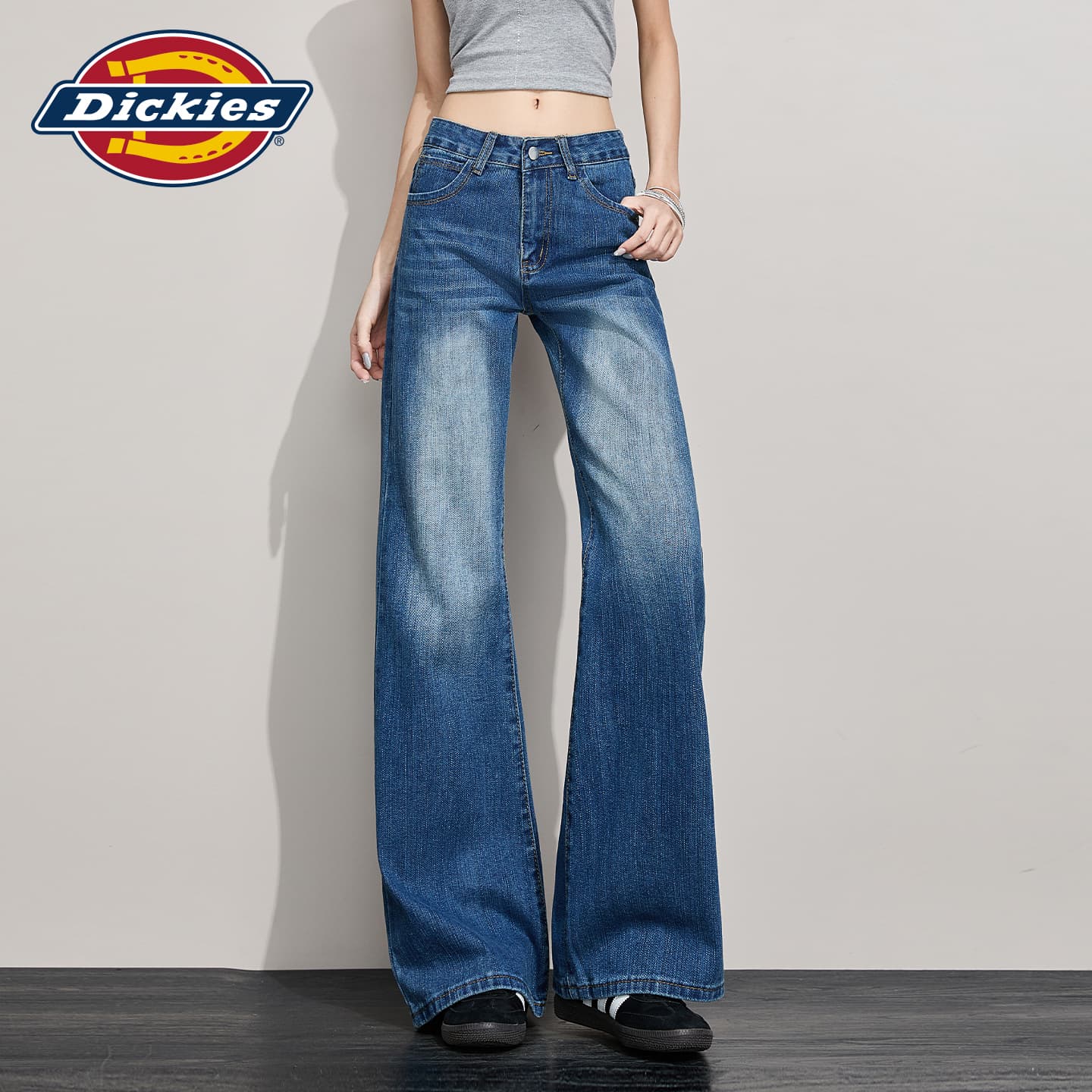 Джинсы Dickies Винтажные Синие Брюки Женские Джинсы - изображение 5