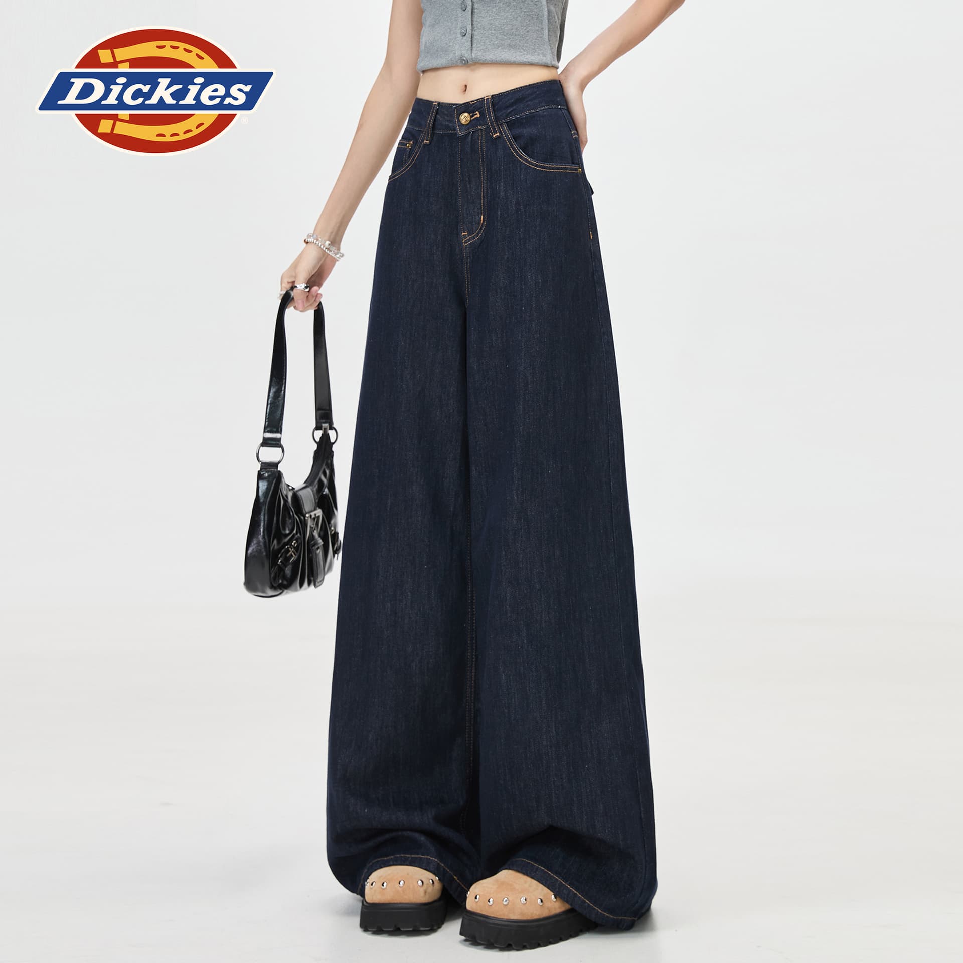 Джинсы Dickies Темно-синие брюки женские джинсы - изображение 5