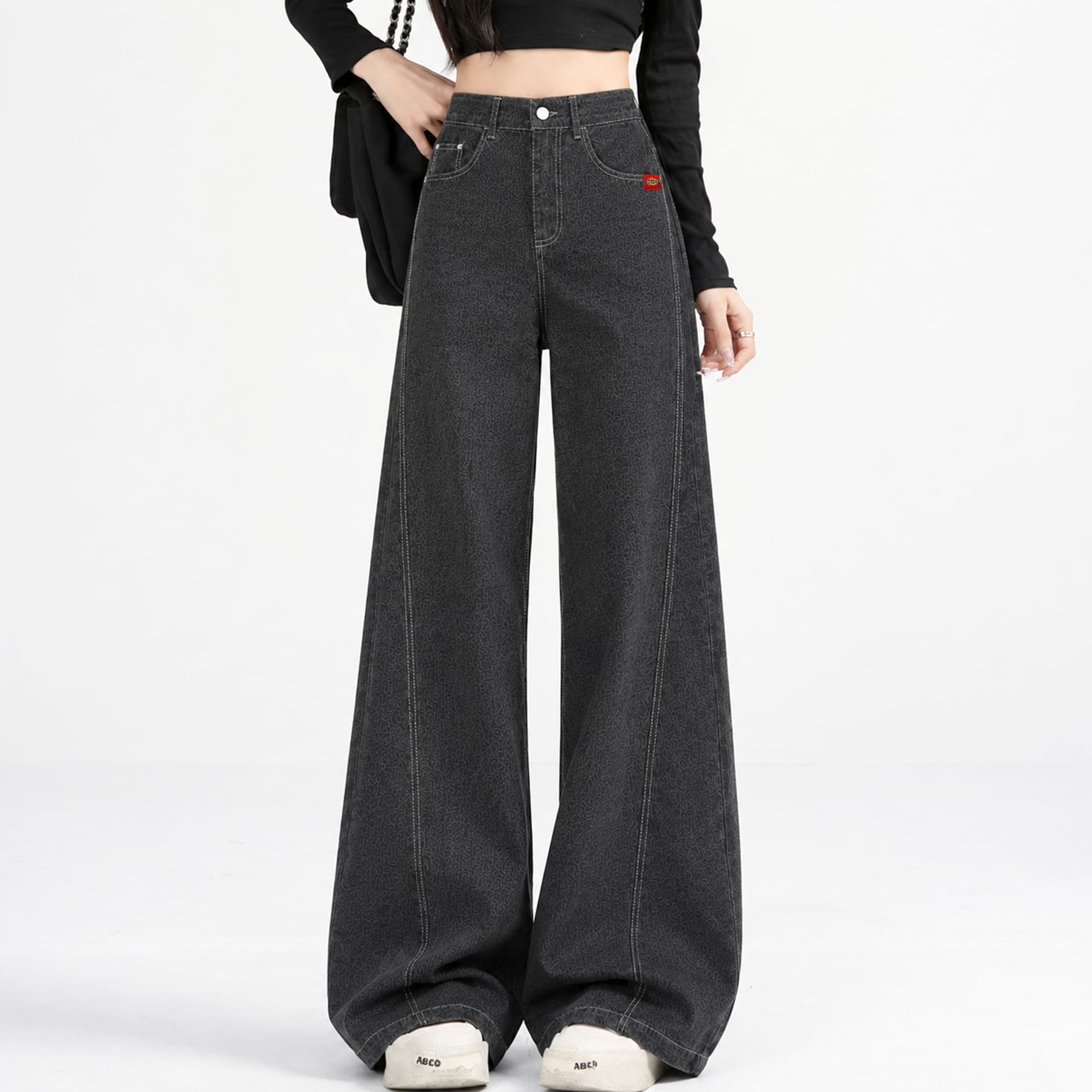 Джинсы dickies Оригинальный Корова Черный хаки Женские Джинсы - изображение 4