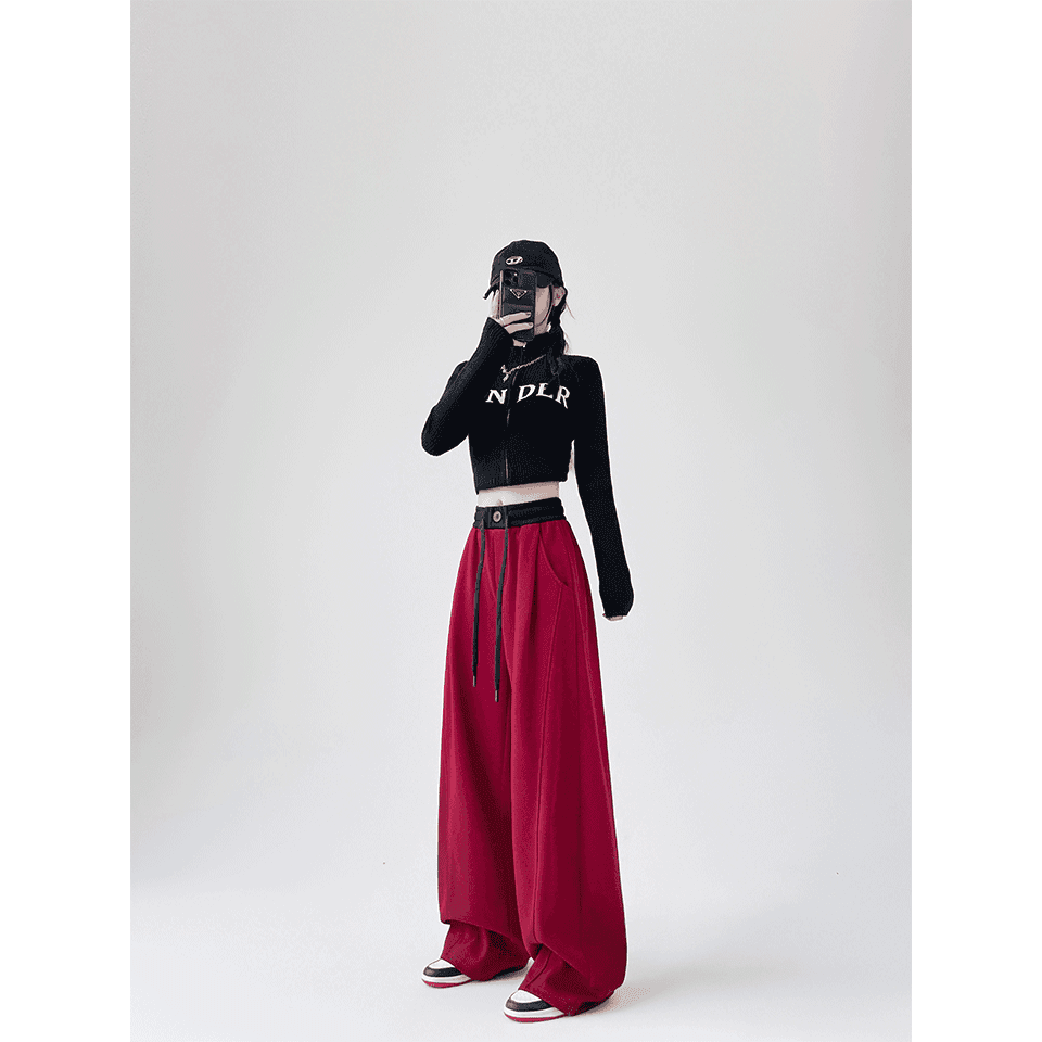 Штаны Dickies Red Women's Casual Pants Dickies Красный Женские Повседневные Брюки - изображение 4