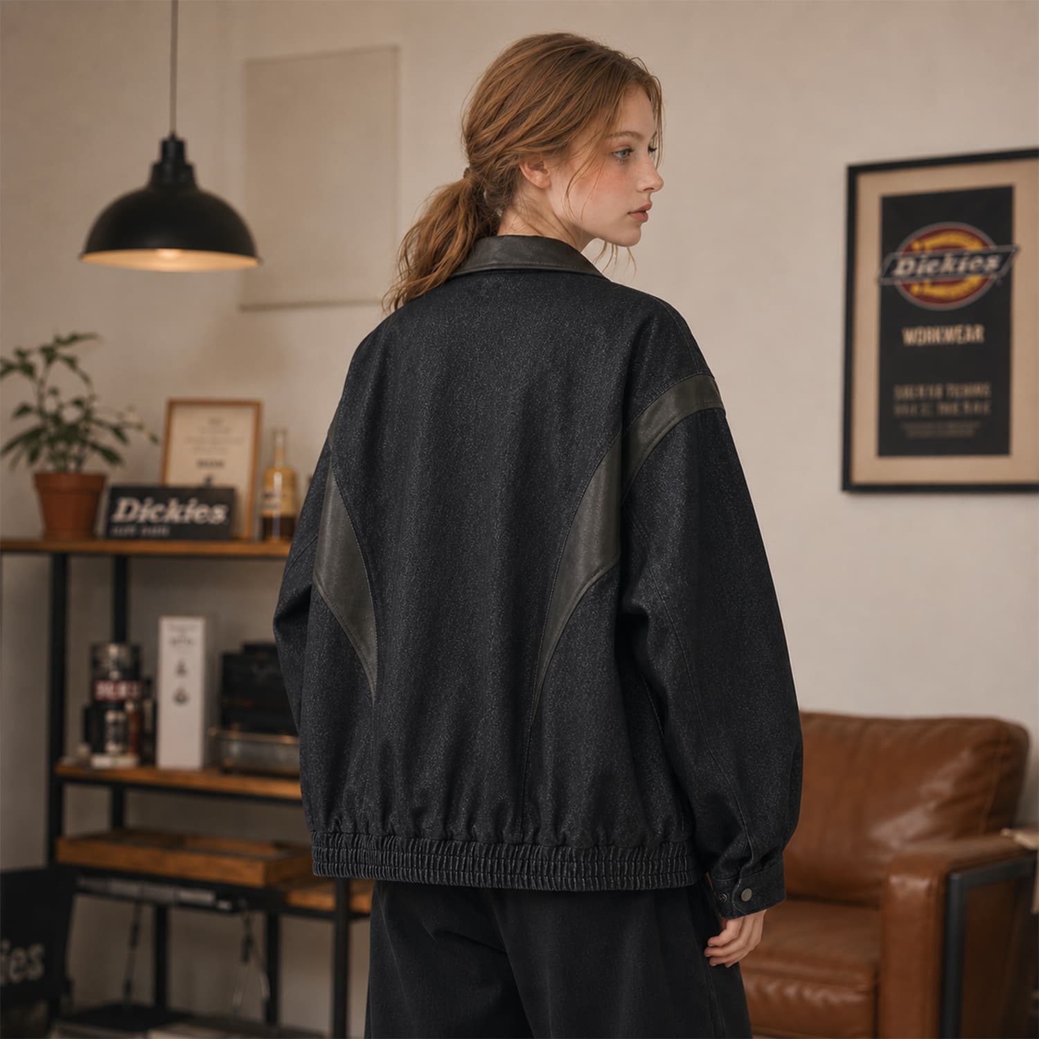 Куртка Dickies Деним Черный Унисекс Куртки - изображение 6