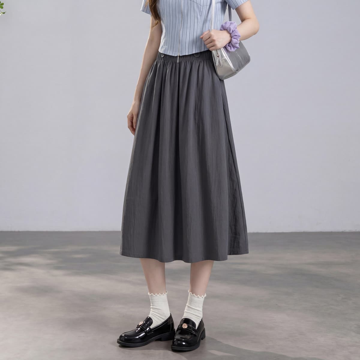Юбка FOREVER 21 Женская одежда MIDI Юбки Женские - изображение 4