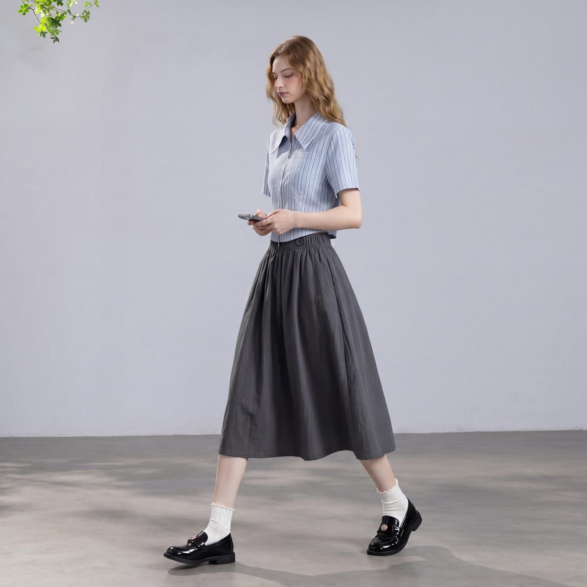 Юбка FOREVER 21 Женская одежда MIDI Юбки Женские - изображение 3
