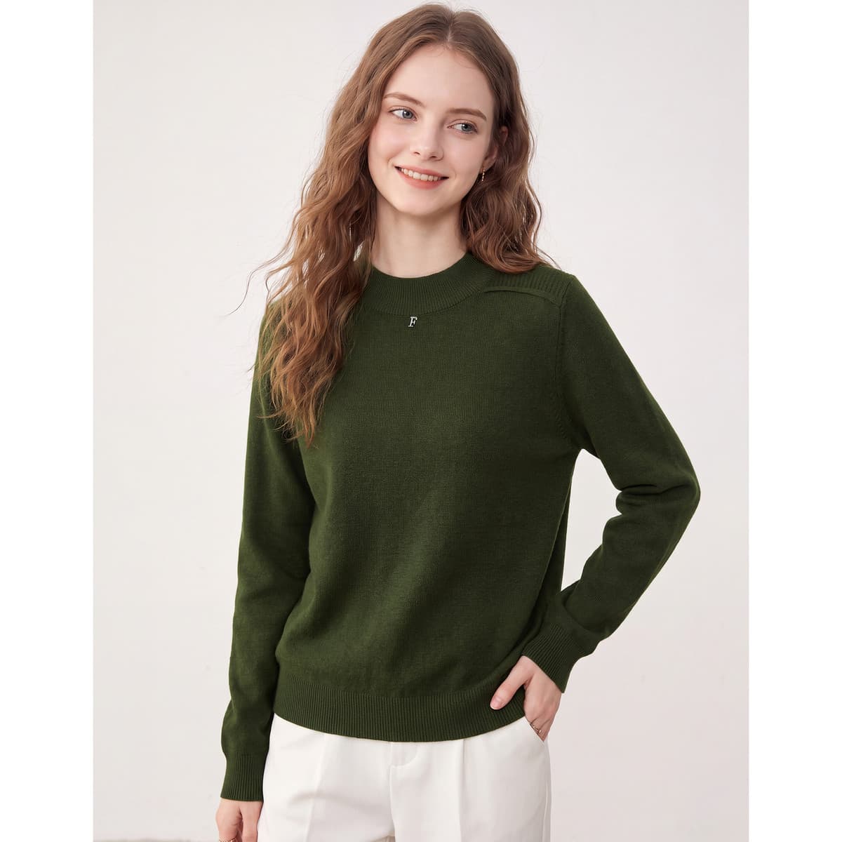 Кофта FOREVER 21 Сосновый зеленый Женские Трикотаж - изображение 5