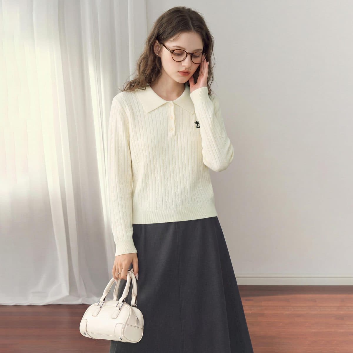 Кофта FOREVER 21 Бежево-абрикосовый Женские Трикотаж - изображение 5