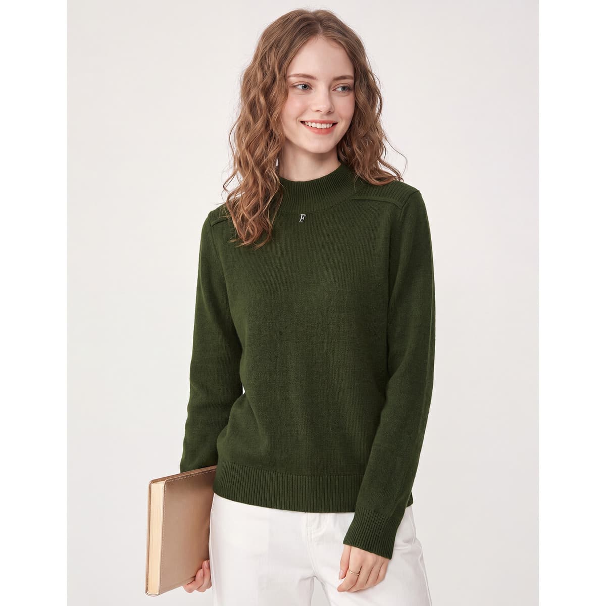 Кофта FOREVER 21 Сосновый зеленый Женские Трикотаж - изображение 7