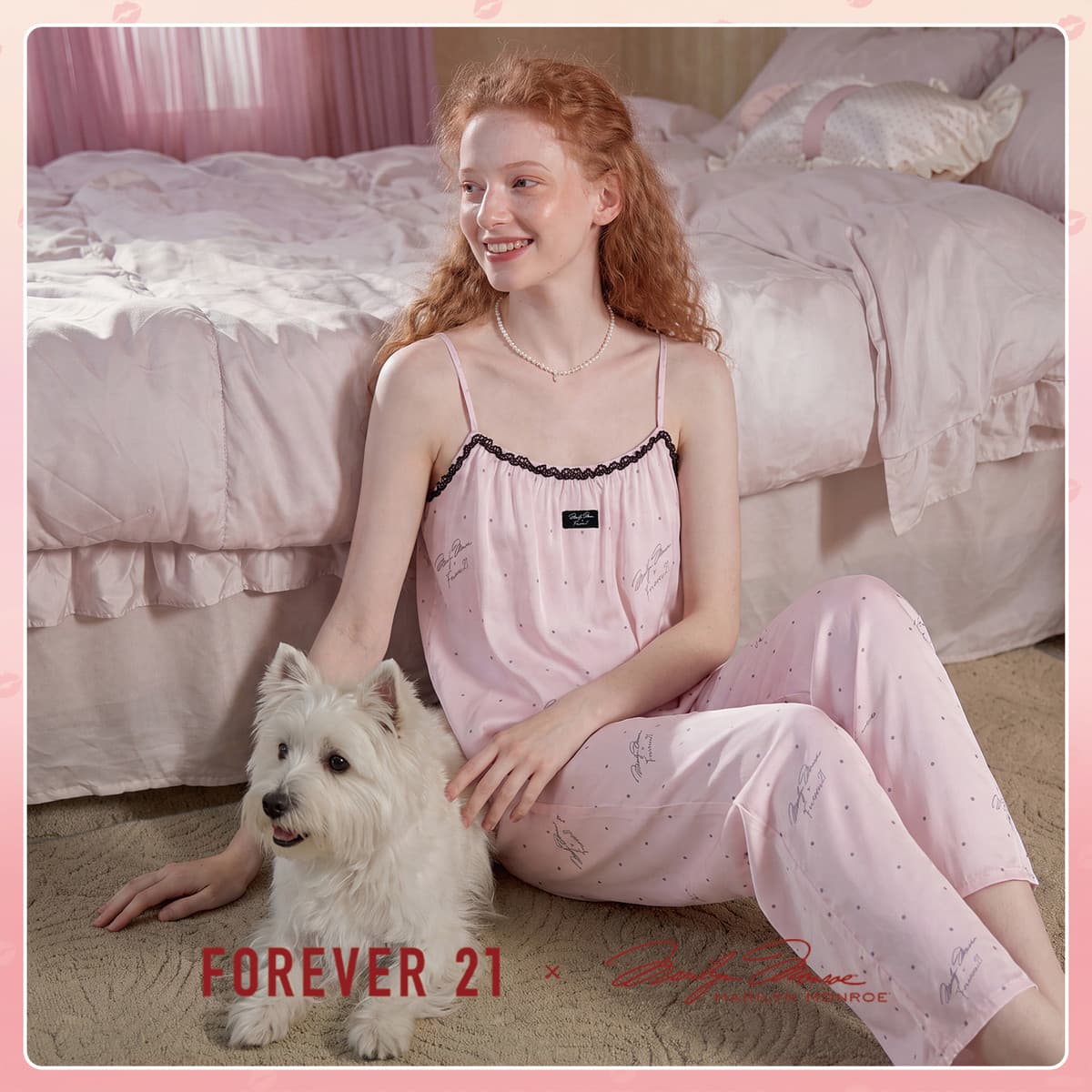 Пижама FOREVER 21 Розовый Женские Пижамные комплекты - изображение 4