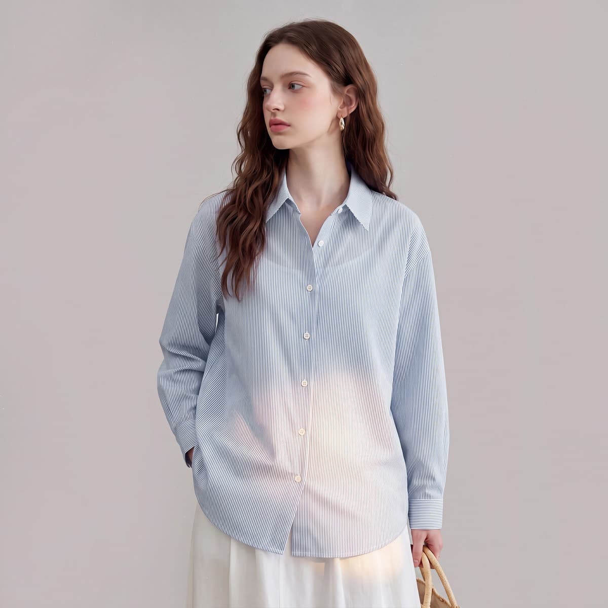 Блузка FOREVER 21 Синий тон Женские Рубашки - изображение 3