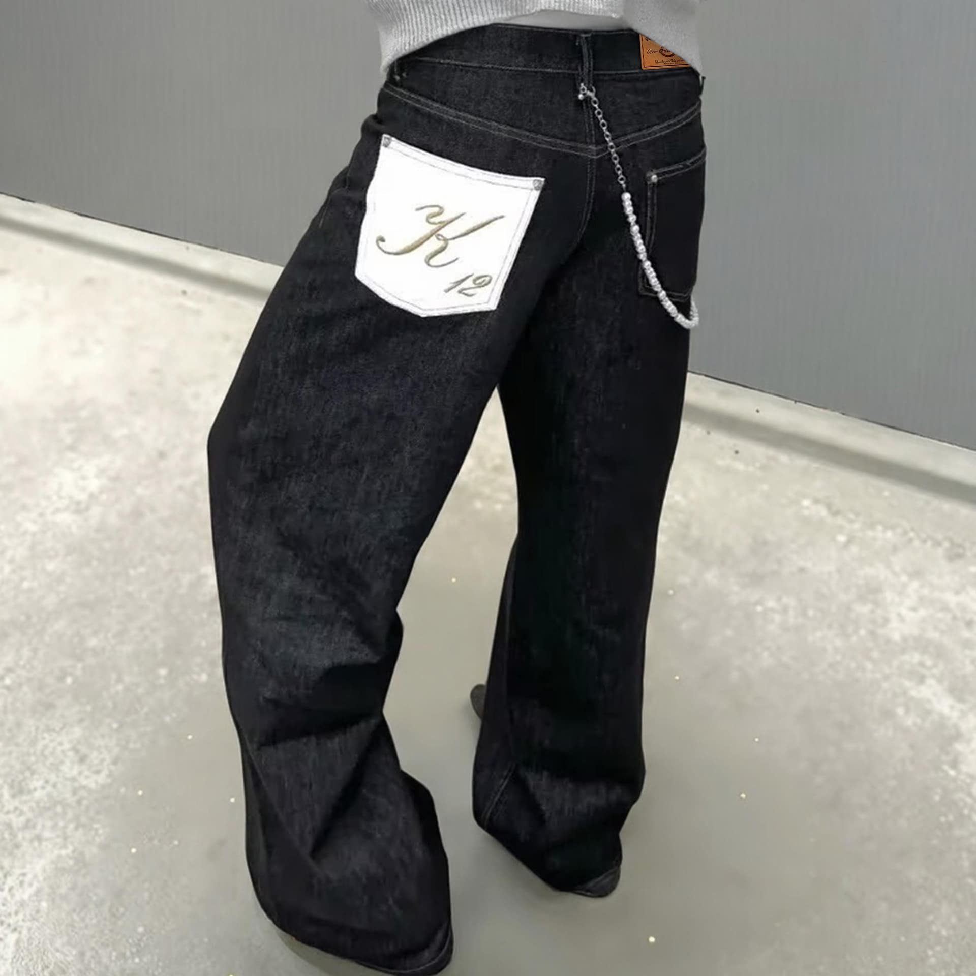 Штаны Q And Black Unisex Jeans - изображение 5