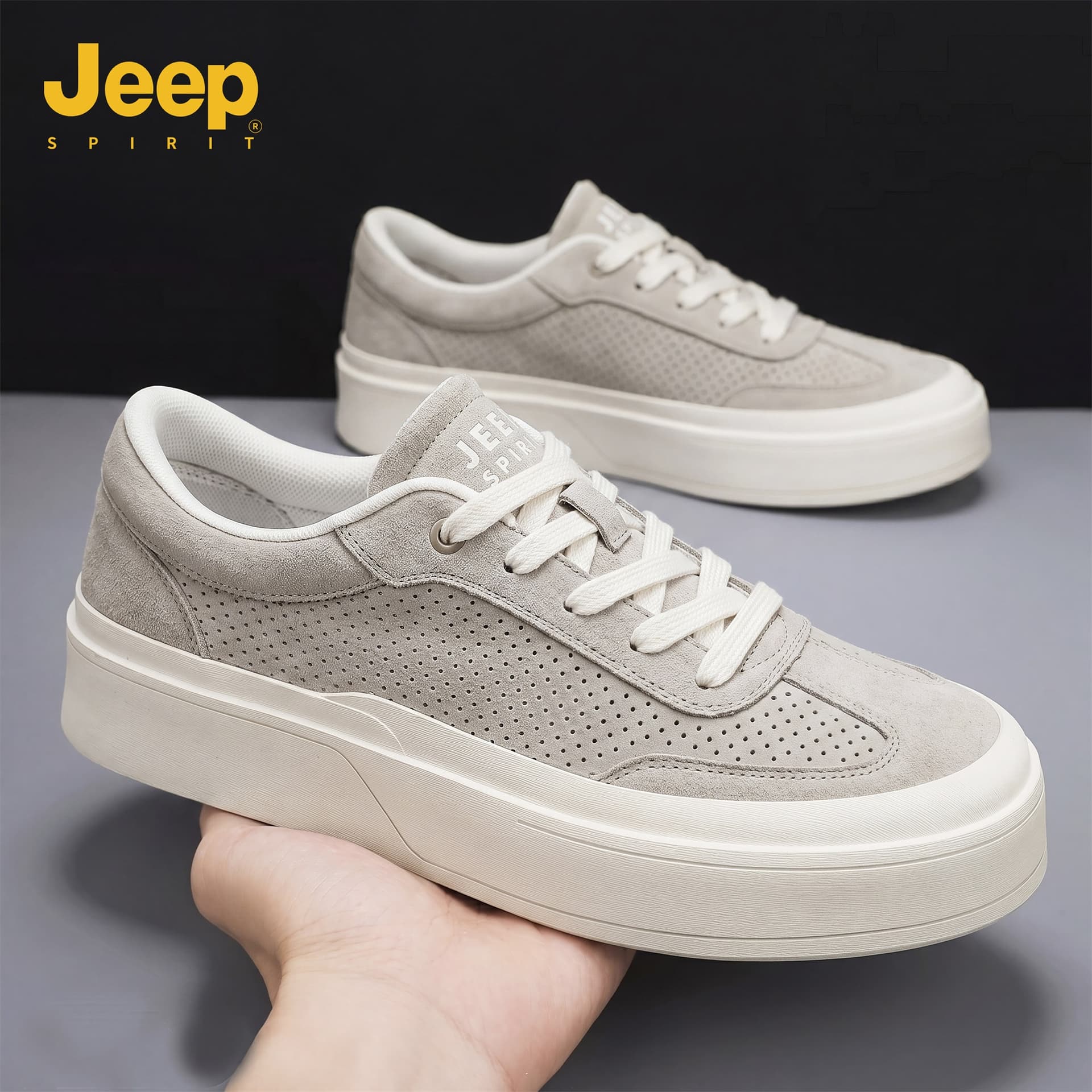 Кроссовки JEEP SPIRIT Leisure Collection Кеды для скейтбординга Low Топ Мужской - изображение 7