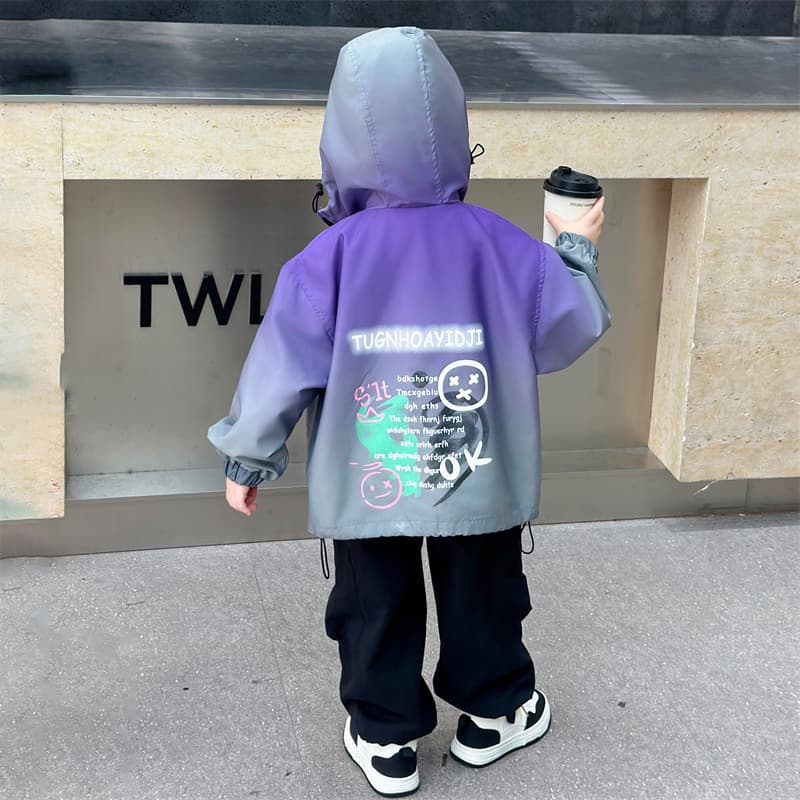 SHIBU Lundby 24 16 Стиль Цвет Изменяющийся Тренчкот Фиолетовый Kids Туристическая Одежда - изображение 4