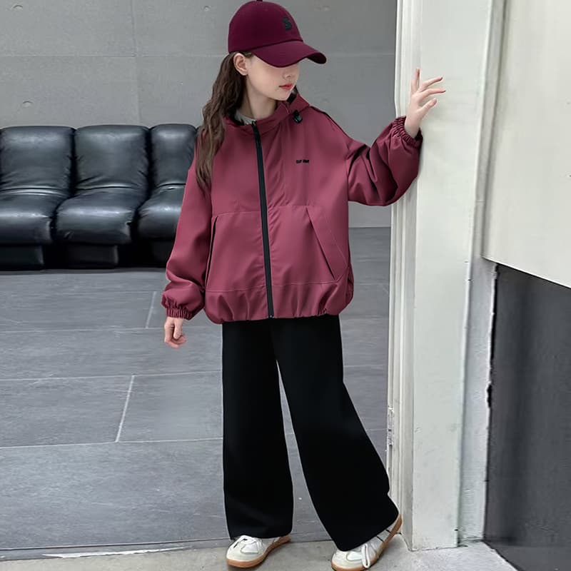 SHIBU Cjd5014 Темный Вино Красный На открытом воздухе Куртка Вино Красный Kids Туристическая одежда - изображение 2