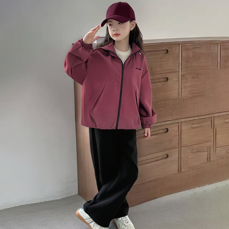 SHIBU Cjd5014 Темный Вино Красный На открытом воздухе Куртка Вино Красный Kids Туристическая одежда - изображение 5