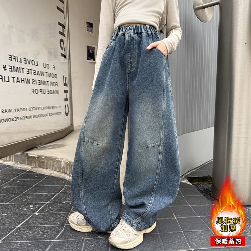 SHIBU 25008 2 с флисовой подкладкой Джинсы для детей Джинсы - изображение 2