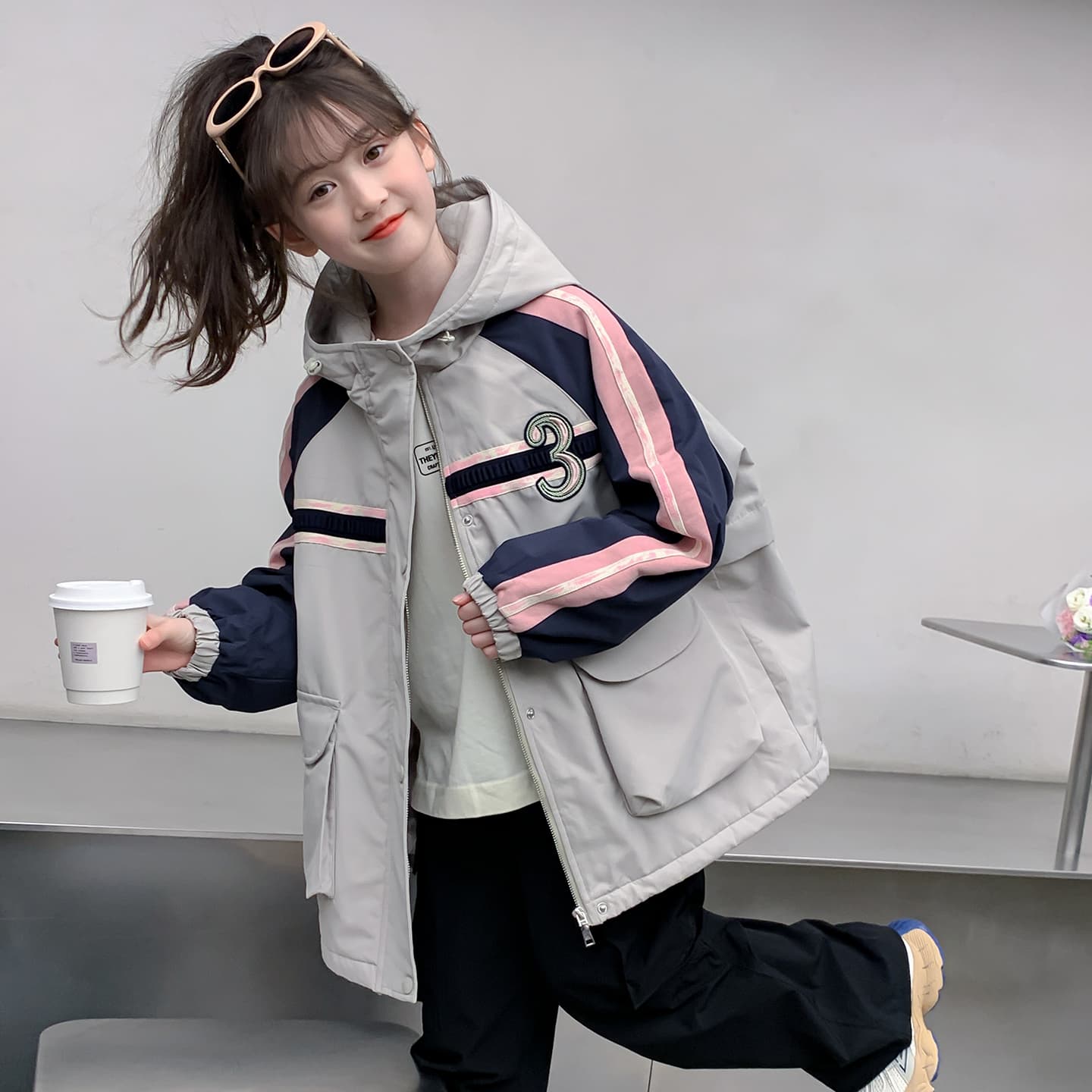 SHIBU 179 С подкладкой Ветровка Абрикос Kids Утеплённые куртки - изображение 3