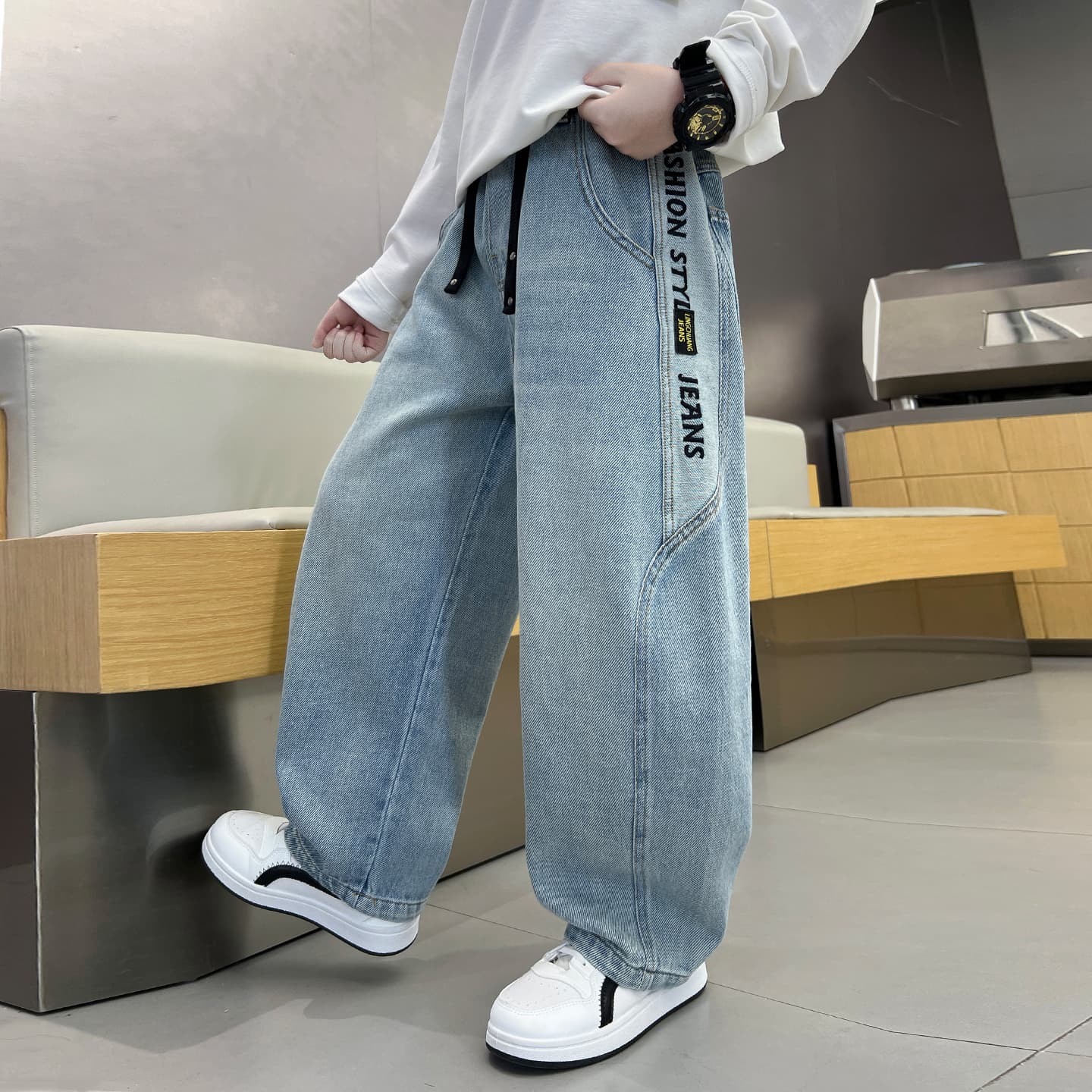 SHIBU HF5960 Blue Kids Jeans - изображение 4