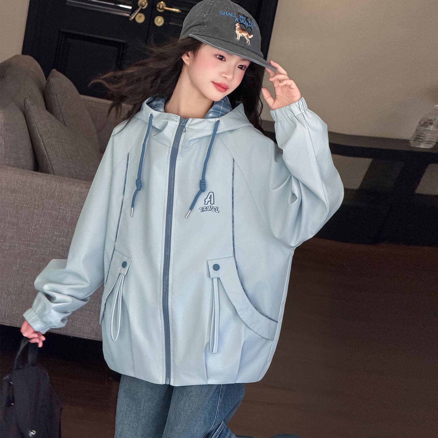 SHIBU S2691 STYLE WINDBREAKER Куртка Light Синий Kids Туристическая одежда - изображение 2