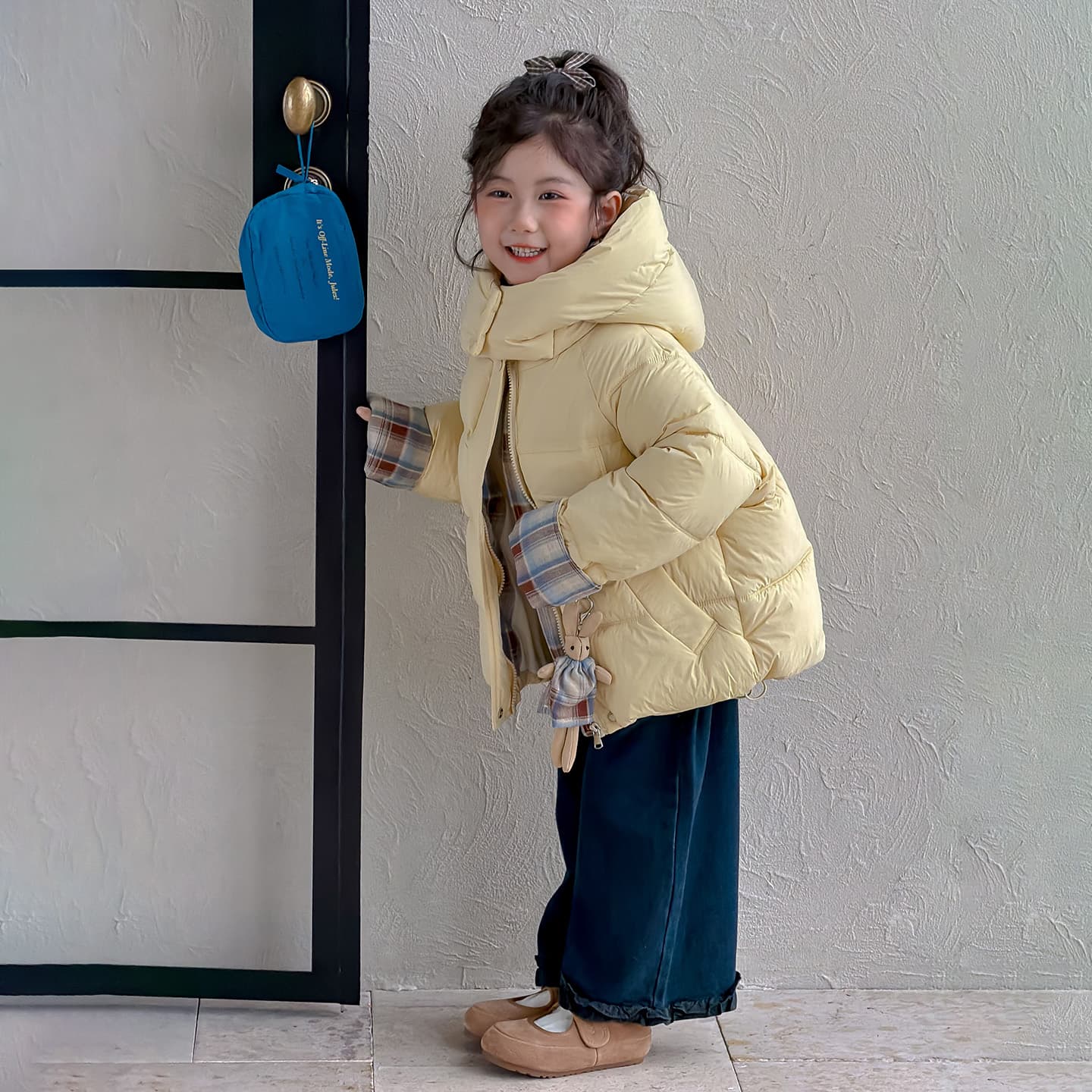 SHIBU D9563-Хлопковый пуховик Желтый Kids Утеплённая куртка - изображение 4