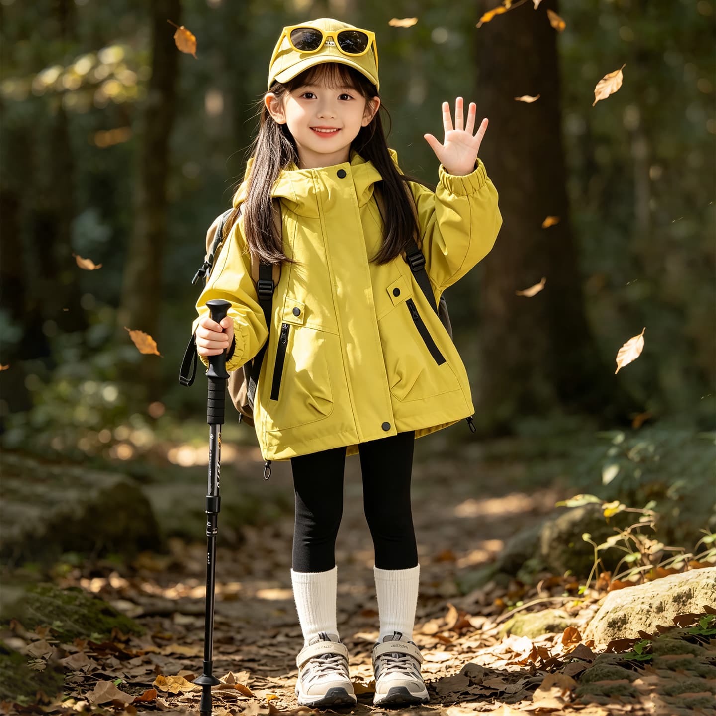 SHIBU Ветровка Желтый зеленый Kids Туристическая одежда - изображение 2