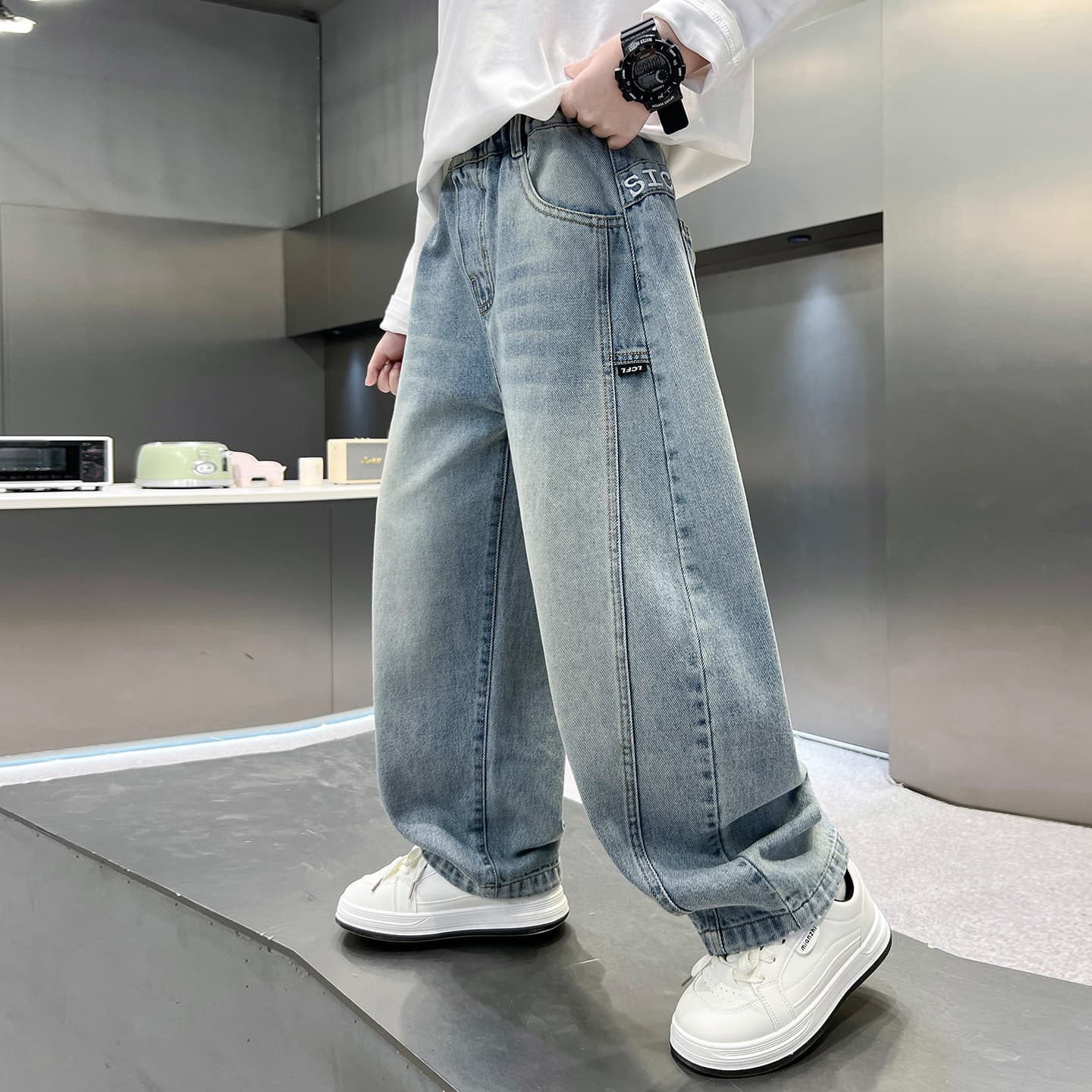 SHIBU HF9250 Blue Kids Jeans - изображение 2
