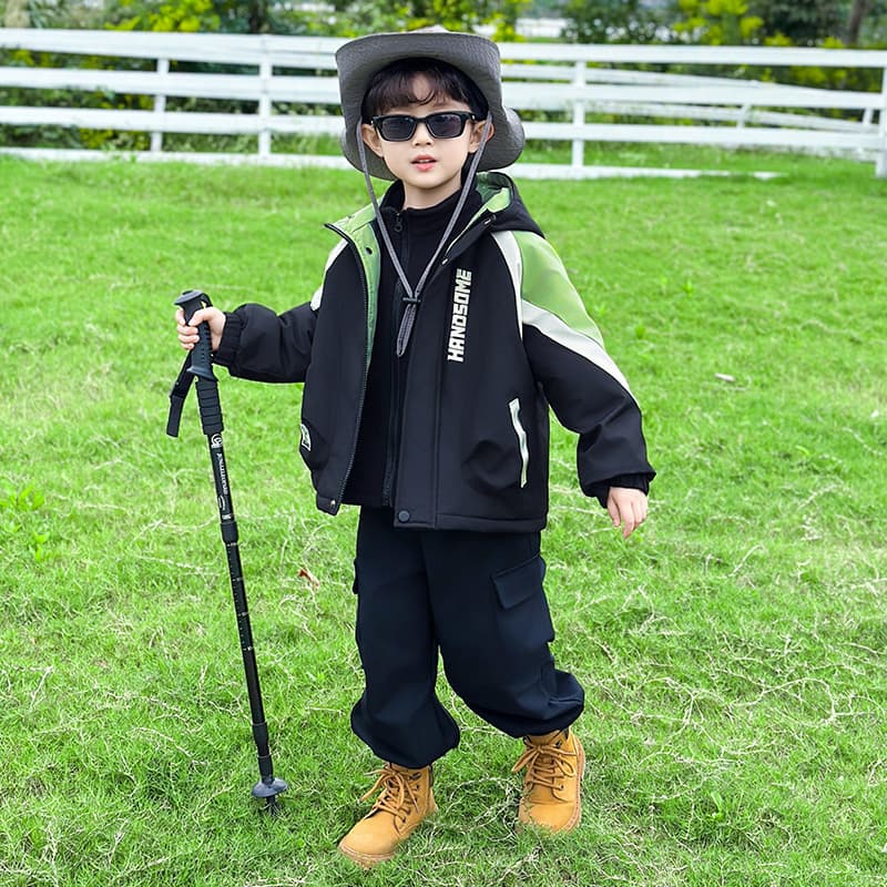 SHIBU Медвежонок Пальто Зелёный Kids Утеплённые куртки - изображение 4