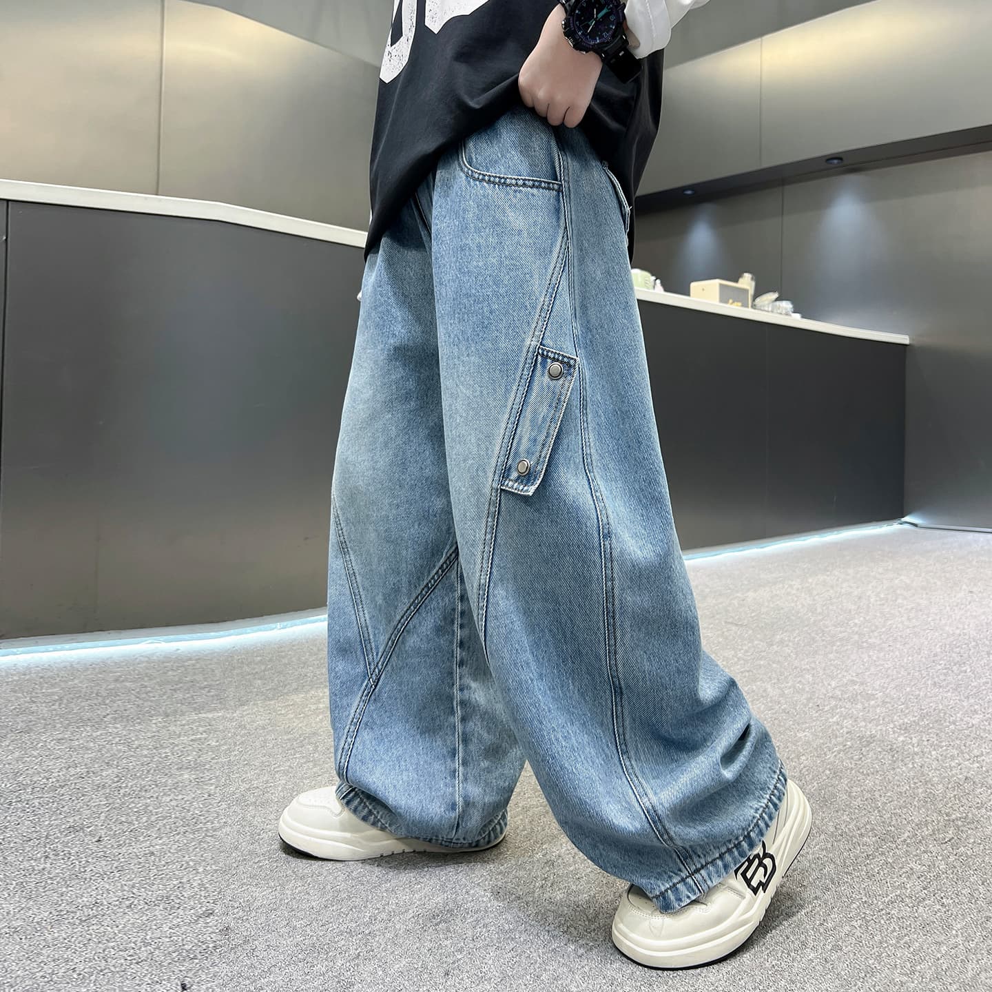 SHIBU HF8392 Blue Kids Jeans - изображение 2