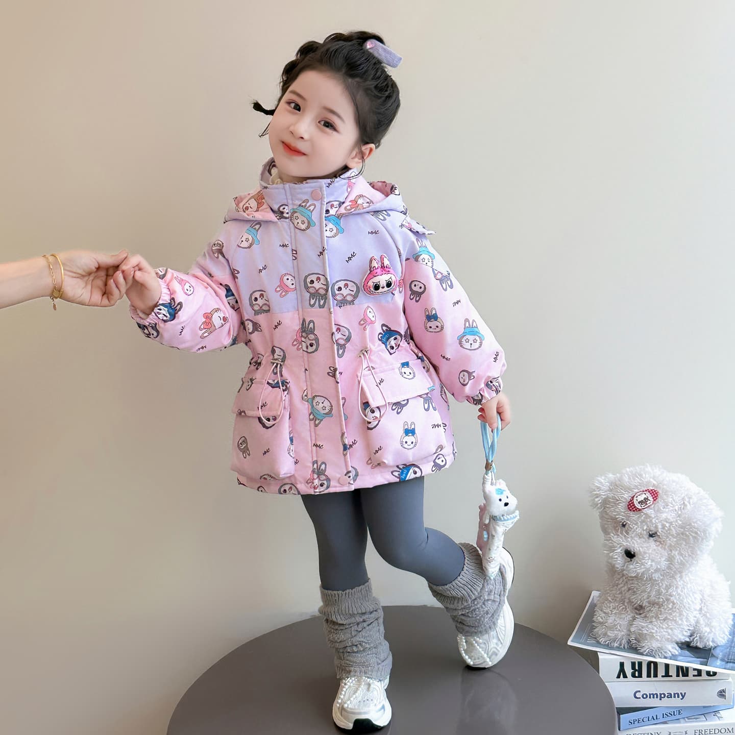 SHIBU MTS0509 Labubu Ветровки Розовый Kids Туристическая одежда - изображение 2